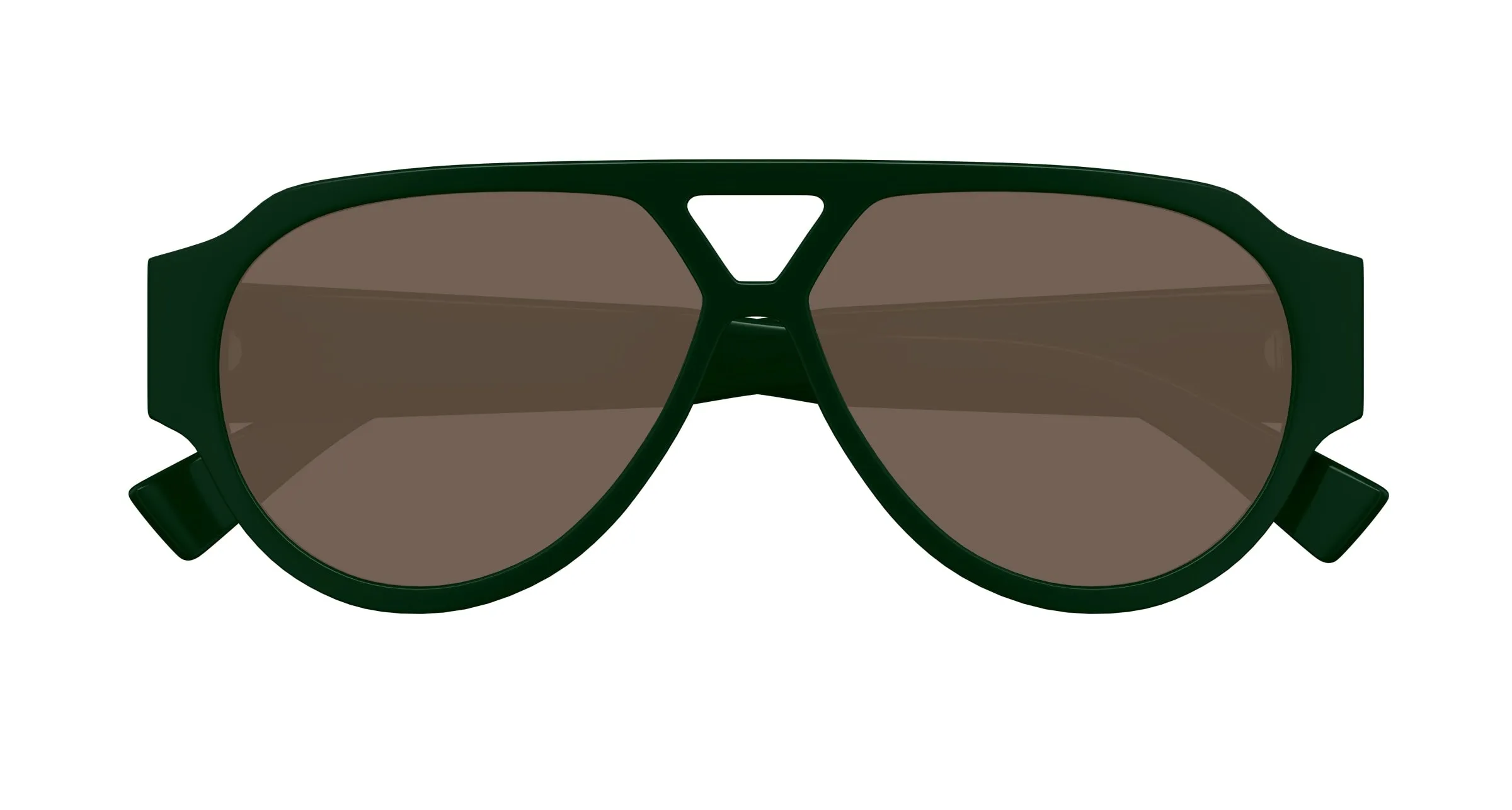 Bottega Veneta BV1318S 003 Occhiali da sole Acetato Verde Marrone Pilot - immagine 2