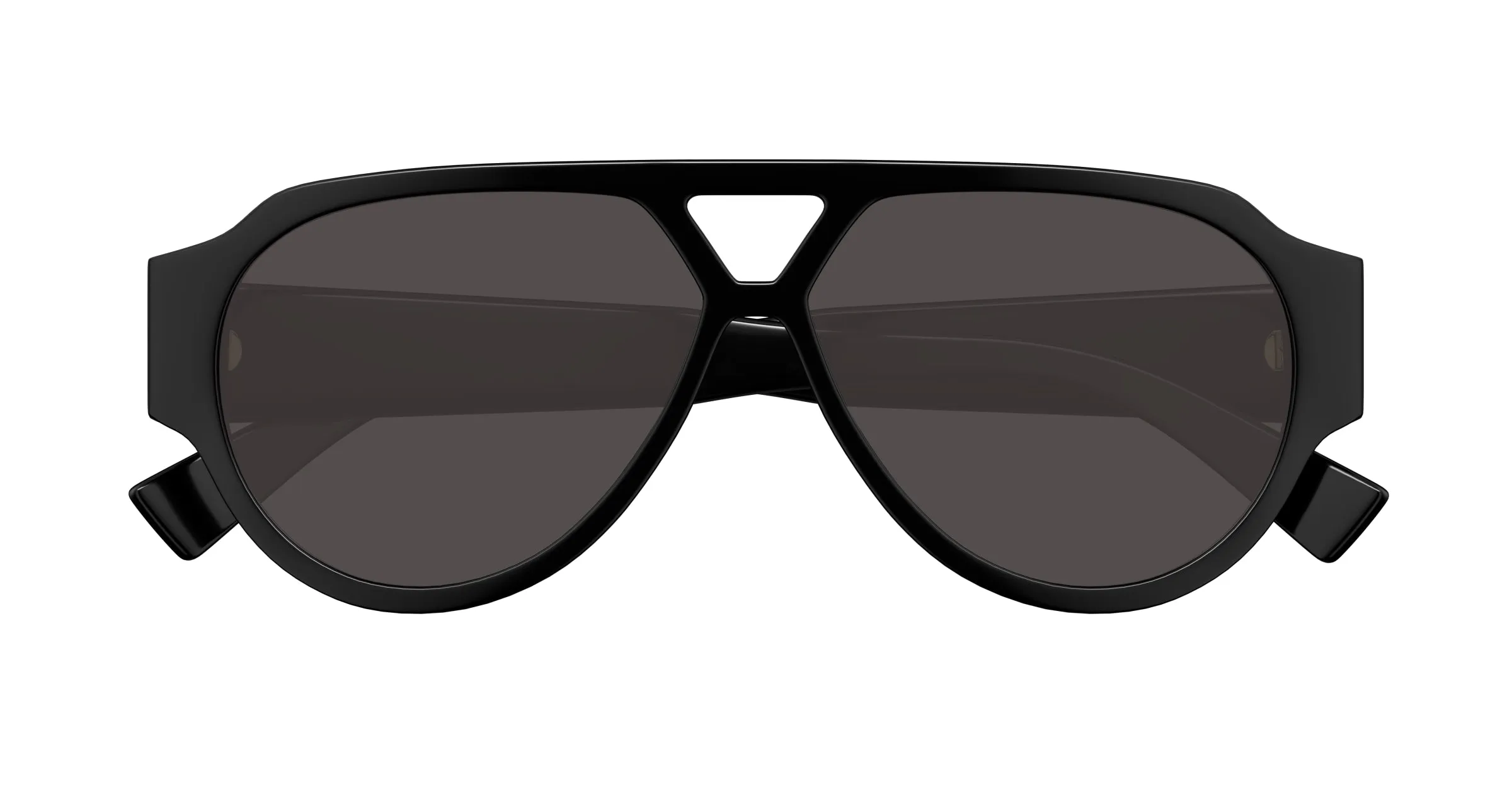 Bottega Veneta BV1318S 001 Occhiali da sole Acetato Nero Grigio Pilot - immagine 2