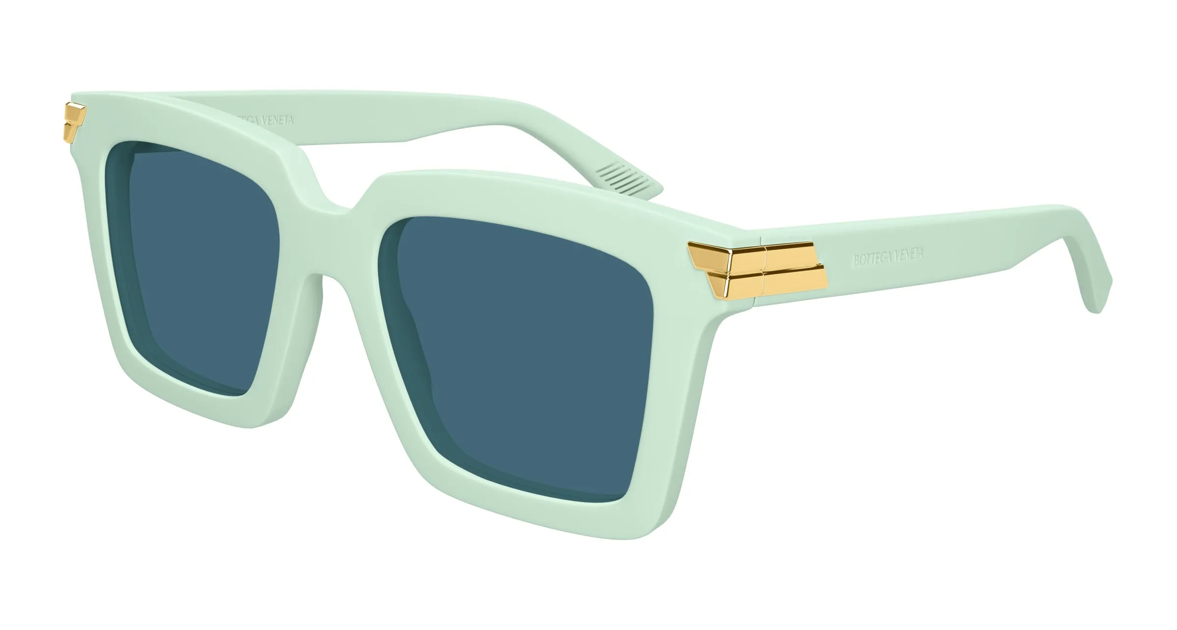 Bottega Veneta Donna BV1005S 011 Occhiali da sole Acetato Verde Verde Squadrata - immagine 1