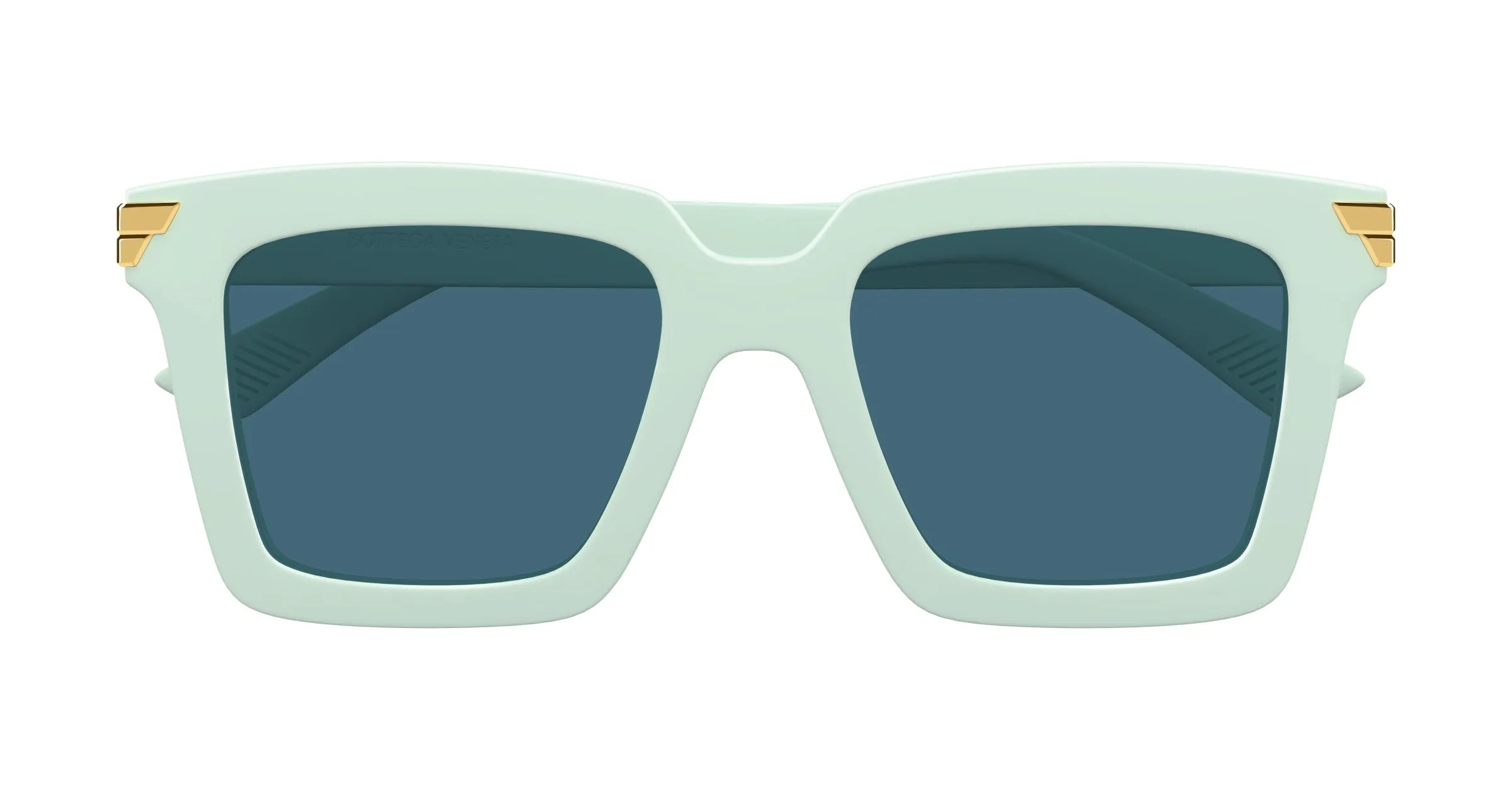 Bottega Veneta Donna BV1005S 011 Occhiali da sole Acetato Verde Verde Squadrata - immagine 2