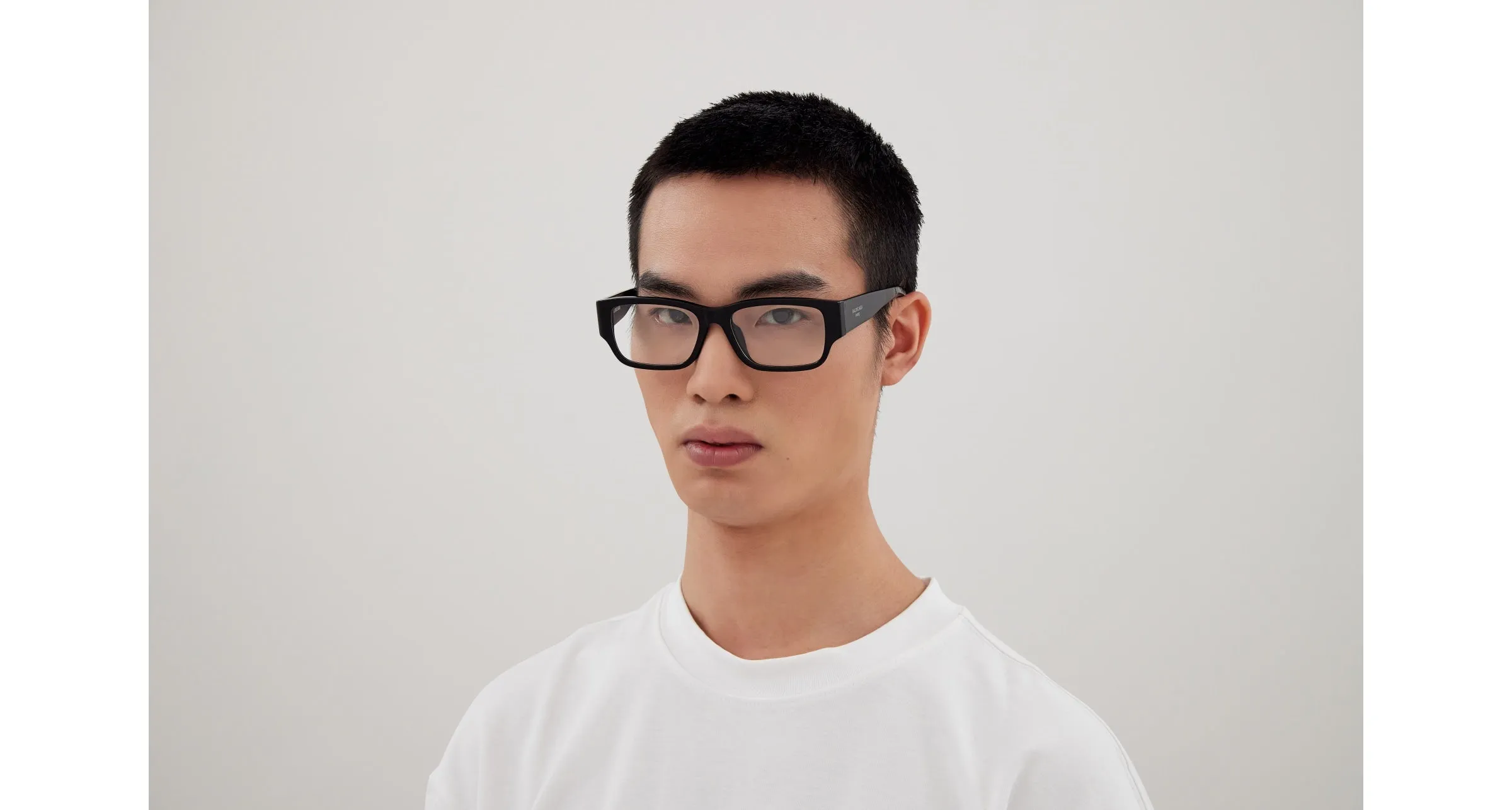 Balenciaga BB0373OK 001 Montature da vista Acetato Nero Trasparente Squadrata - immagine 4