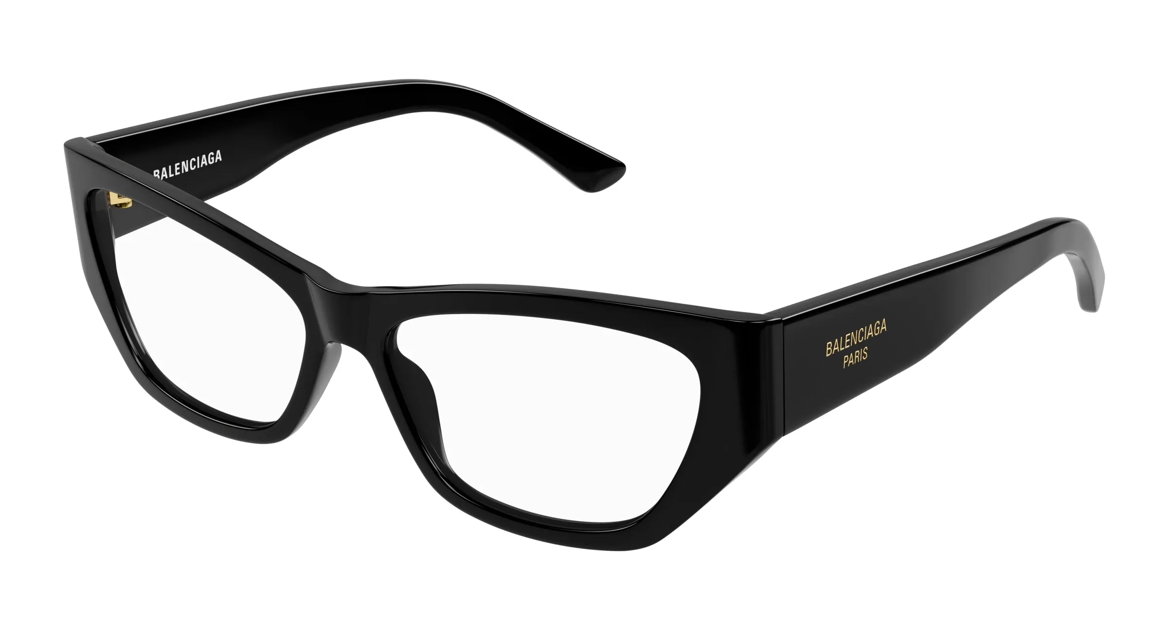 Balenciaga BB0372O 001 Montature da vista Acetato Nero Trasparente Cat Eye - immagine 1