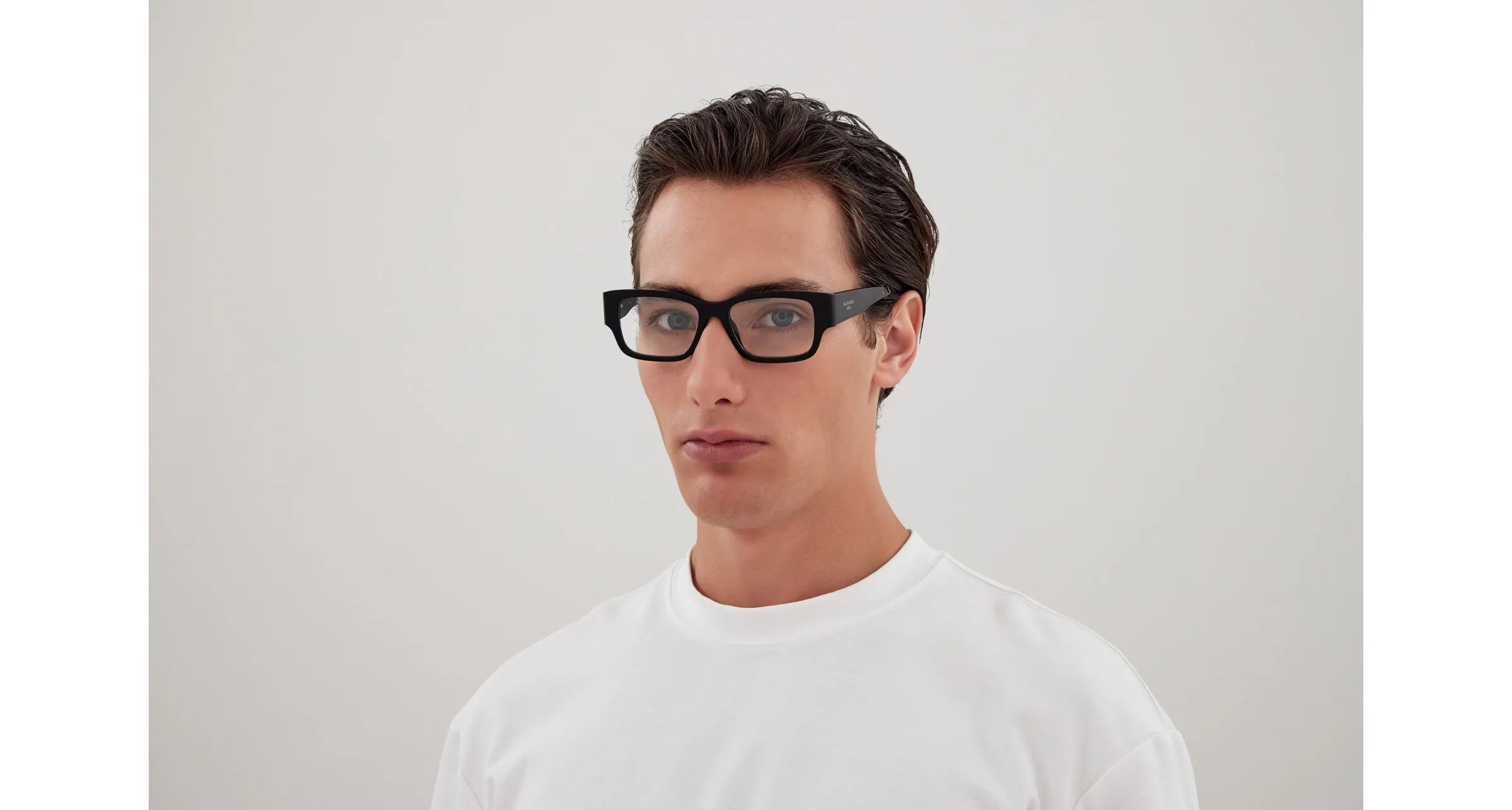 Balenciaga BB0371O 001 Montature da vista Acetato Nero Trasparente Squadrata - immagine 4