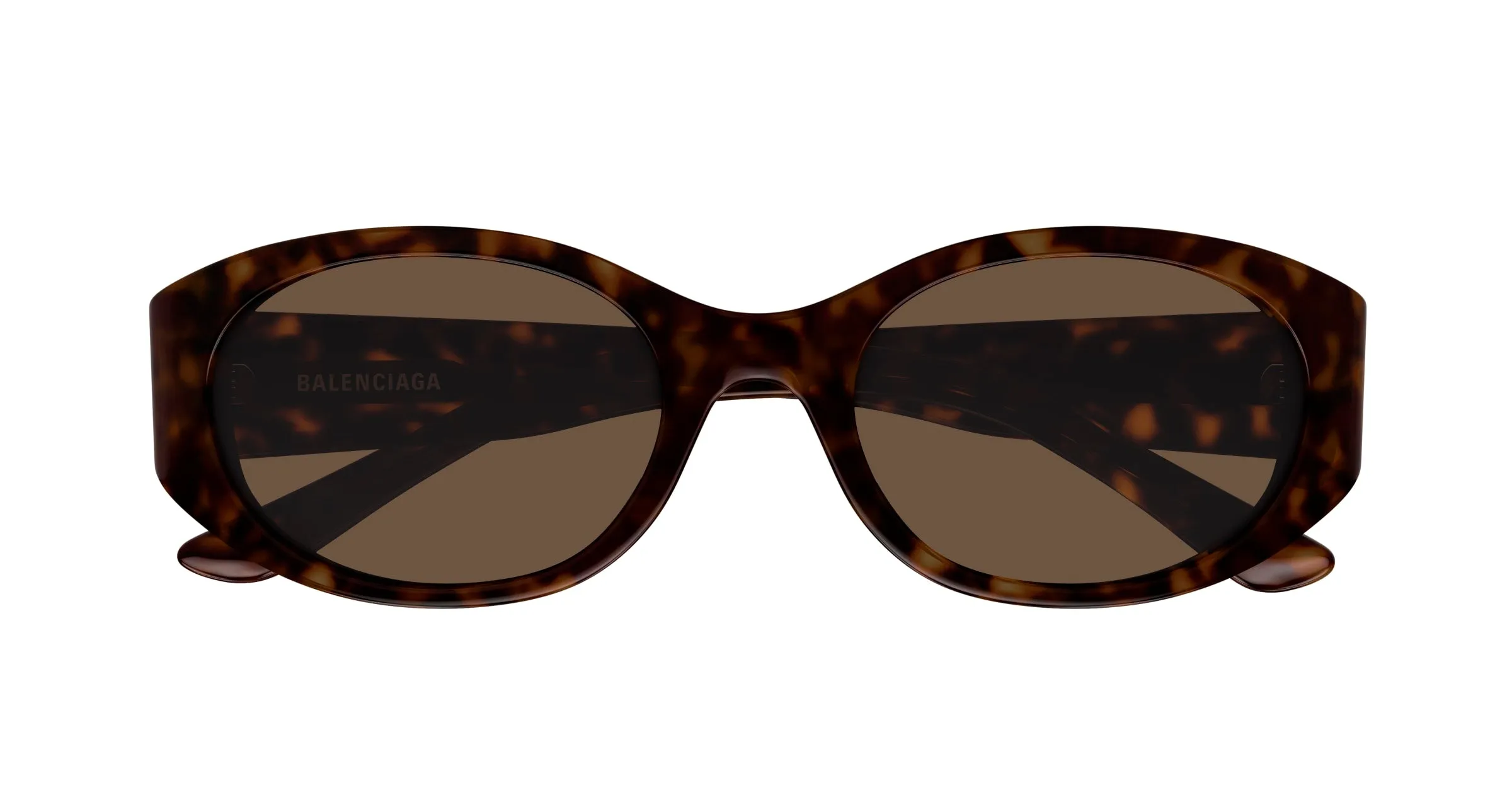 Balenciaga BB0369SK 002 Occhiali da sole Acetato Havana Marrone Rotonda - immagine 2