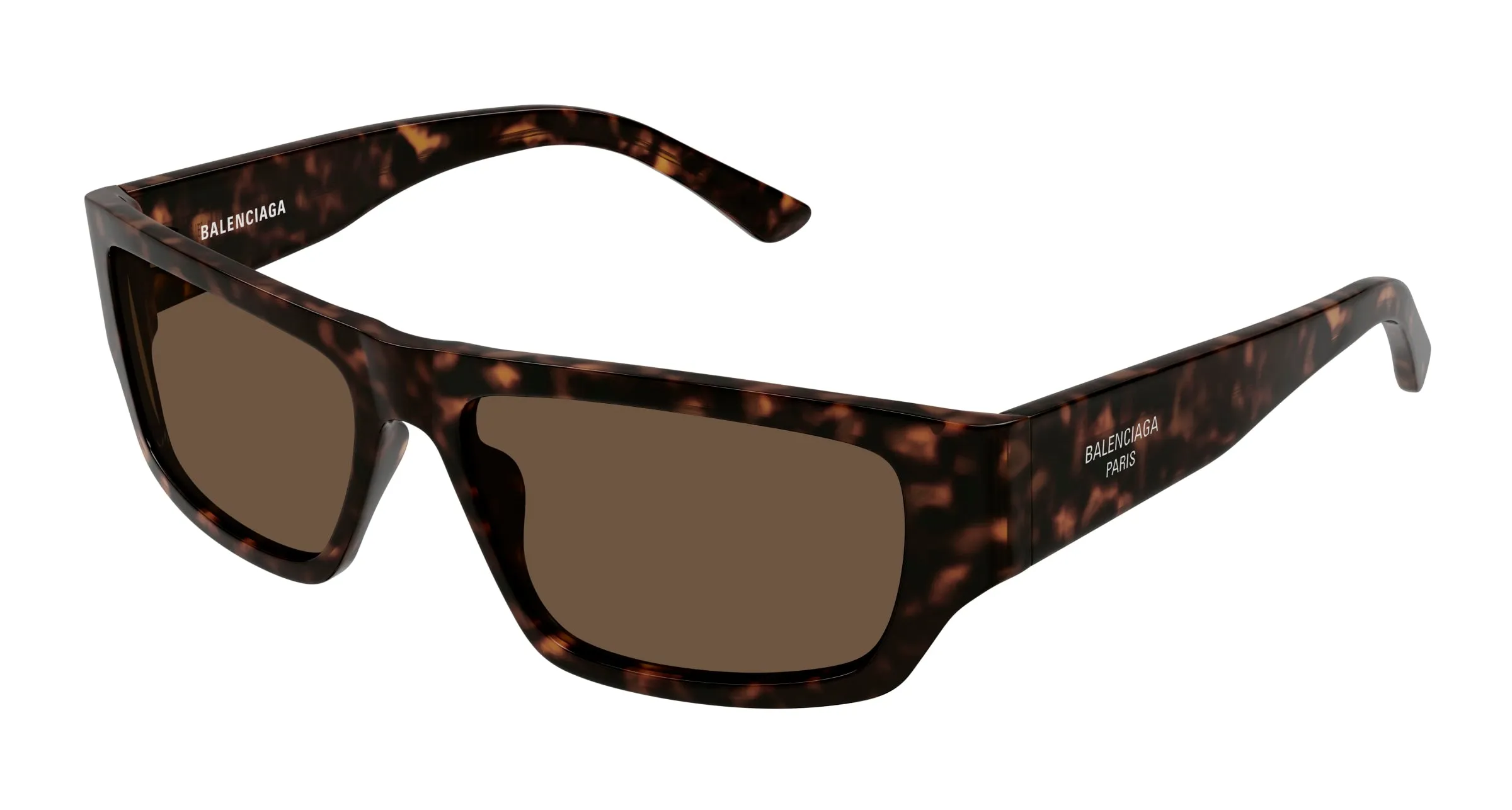 Balenciaga BB0366S 002 Occhiali da sole Acetato Havana Marrone Squadrata - immagine 1