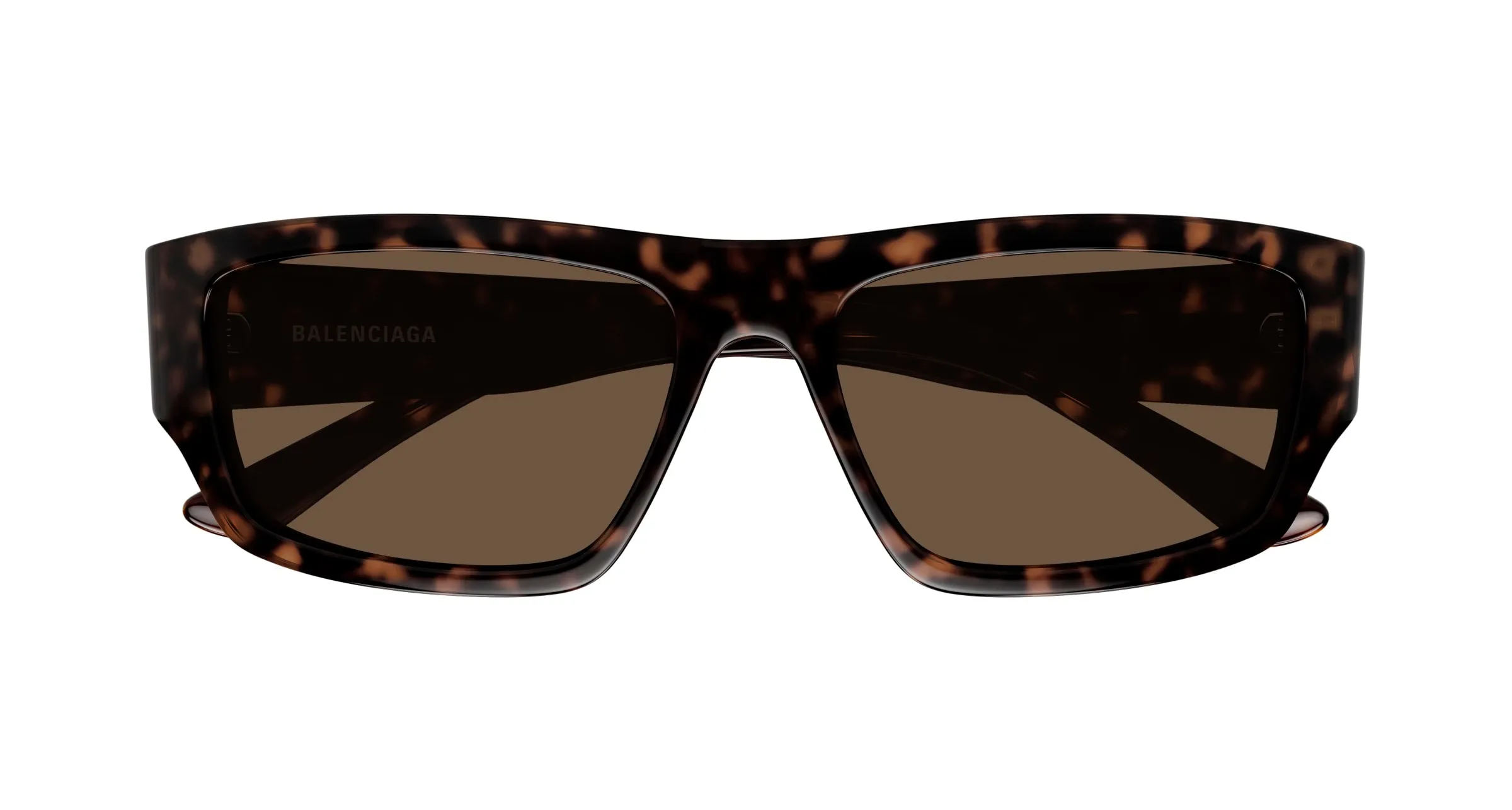 Balenciaga BB0366S 002 Occhiali da sole Acetato Havana Marrone Squadrata - immagine 2