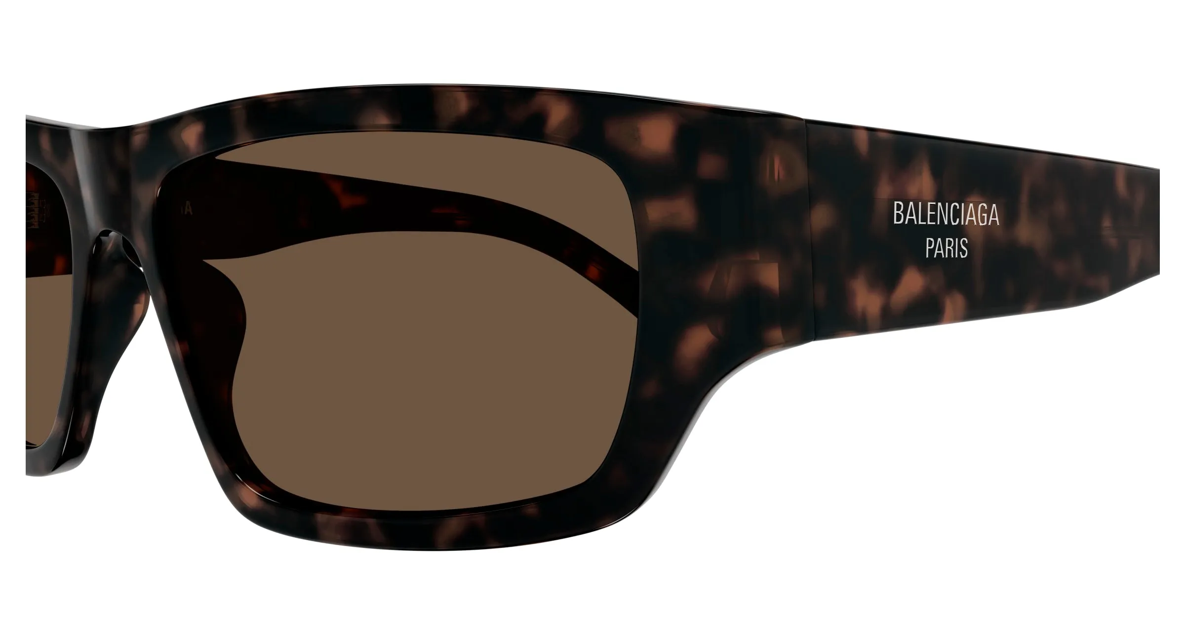 Balenciaga BB0366S 002 Occhiali da sole Acetato Havana Marrone Squadrata - immagine 3
