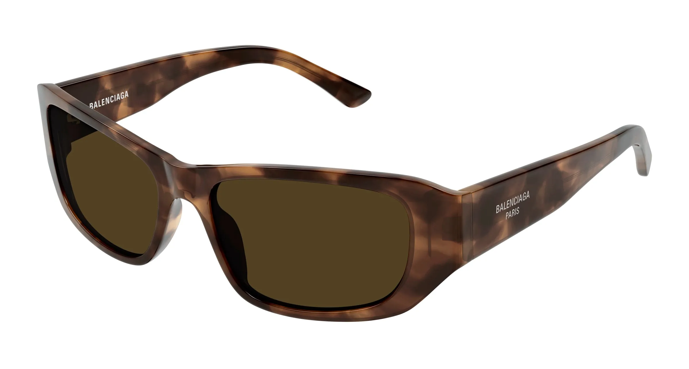 Balenciaga BB0365S 002 Occhiali da sole Acetato Havana Marrone Squadrata - immagine 1