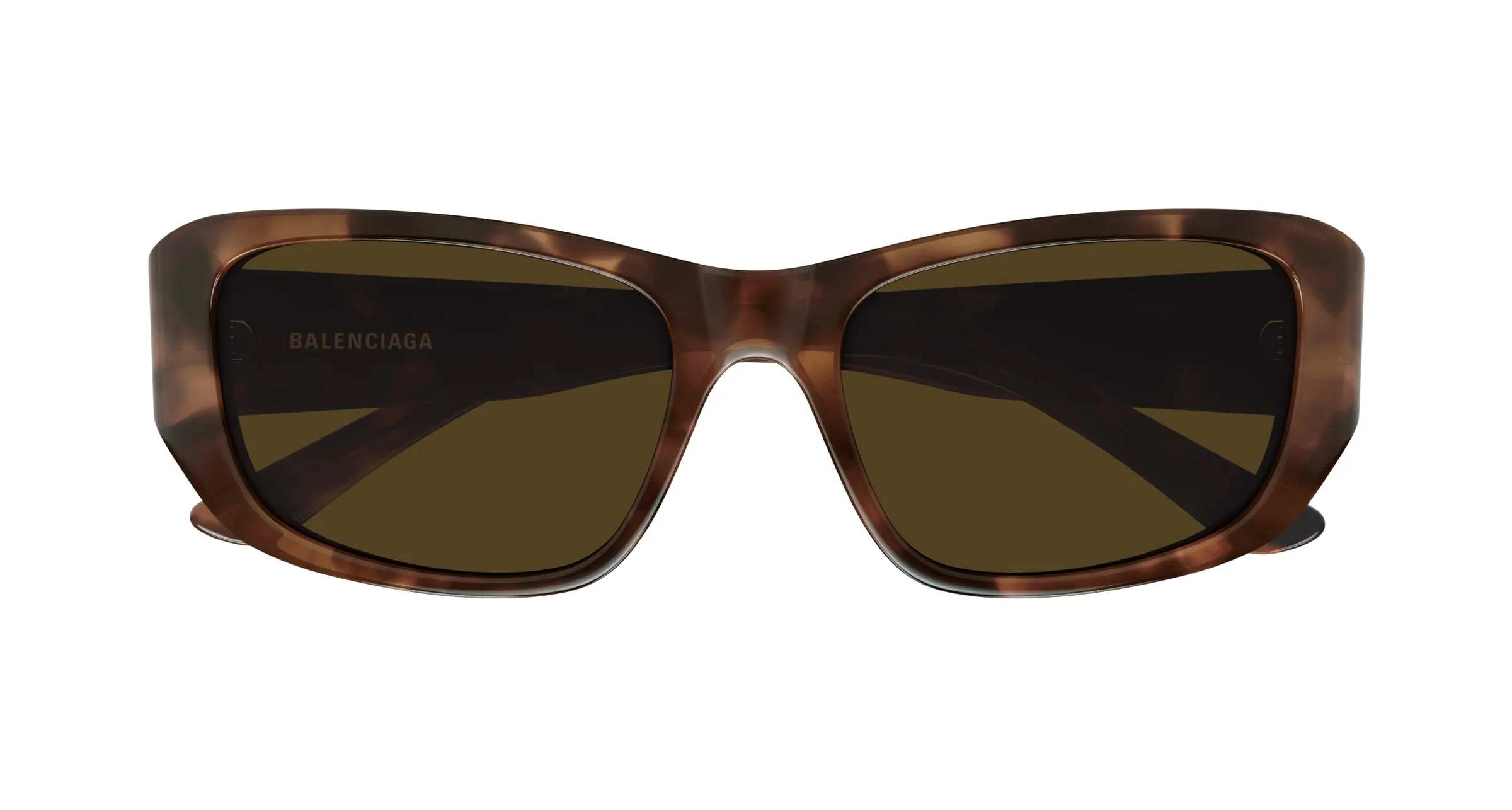 Balenciaga BB0365S 002 Occhiali da sole Acetato Havana Marrone Squadrata - immagine 2