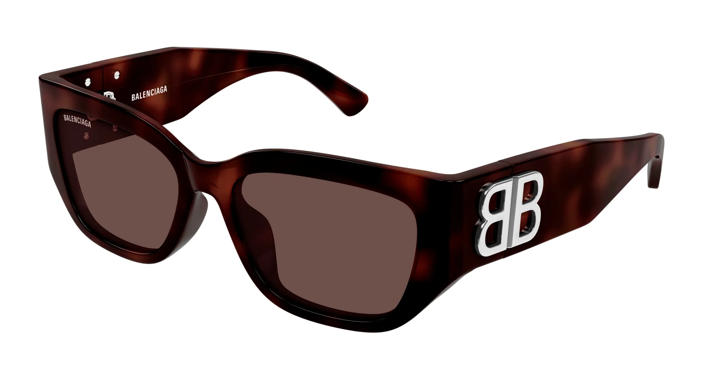Balenciaga BB0361SK 002 Occhiali da sole Acetato Havana Marrone Cat Eye - immagine 1