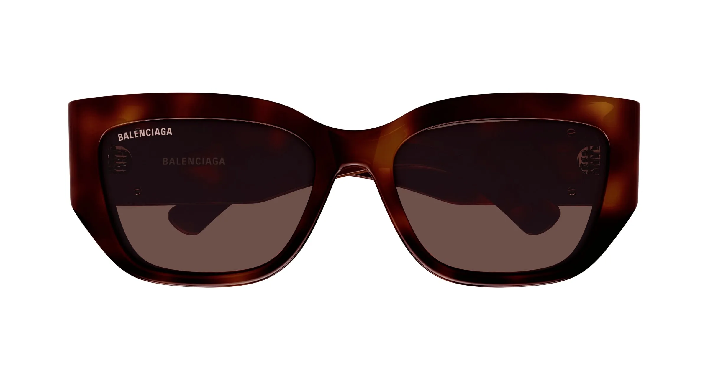 Balenciaga BB0361SK 002 Occhiali da sole Acetato Havana Marrone Cat Eye - immagine 2