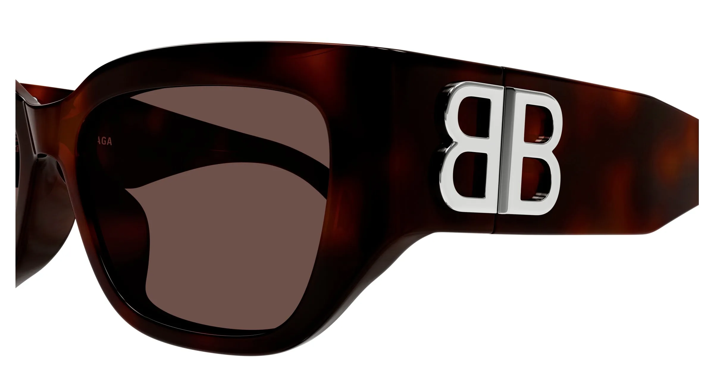 Balenciaga BB0361SK 002 Occhiali da sole Acetato Havana Marrone Cat Eye - immagine 3