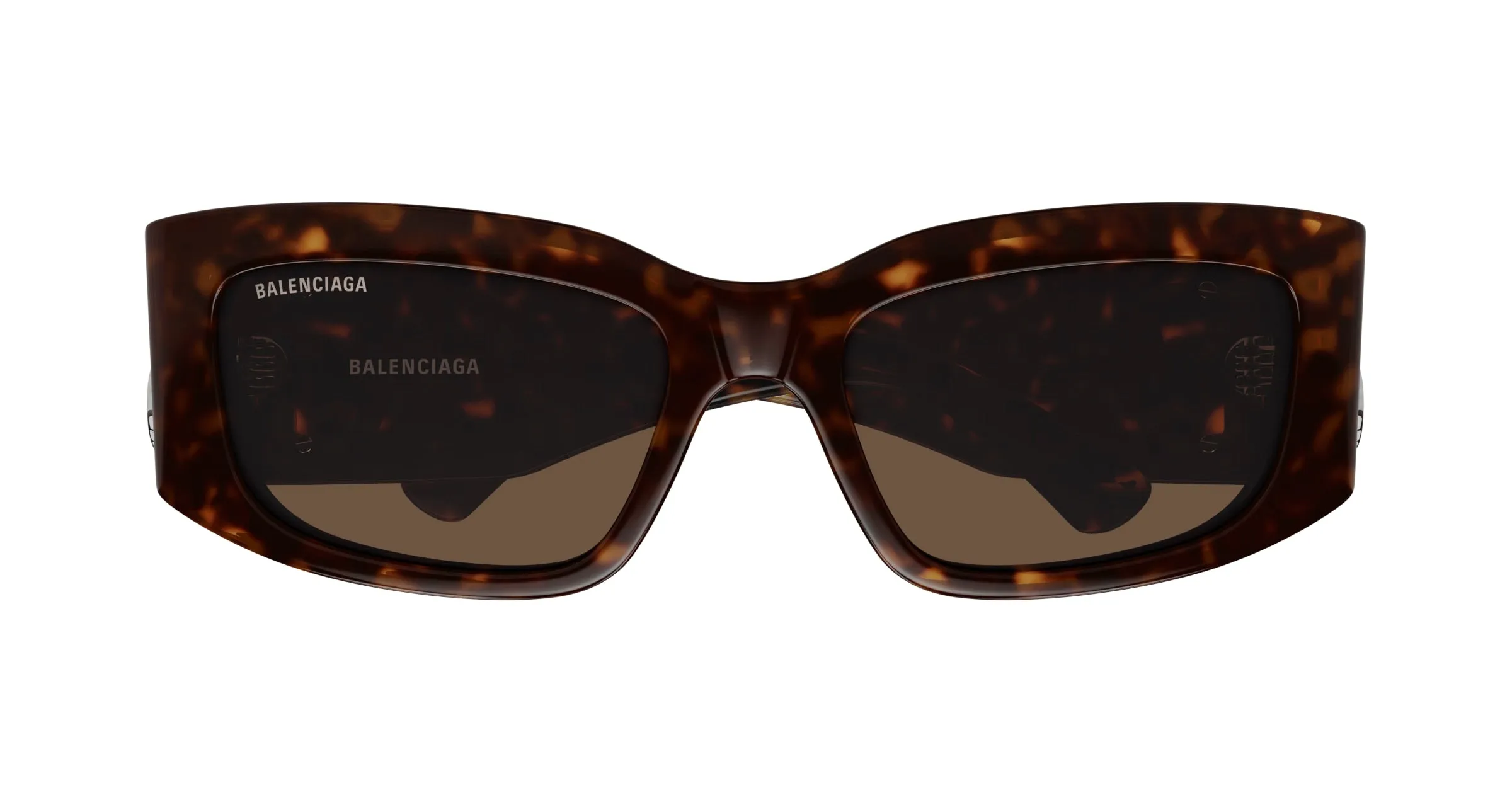 Balenciaga BB0360S 002 Occhiali da sole Acetato Havana Marrone Squadrata - immagine 2