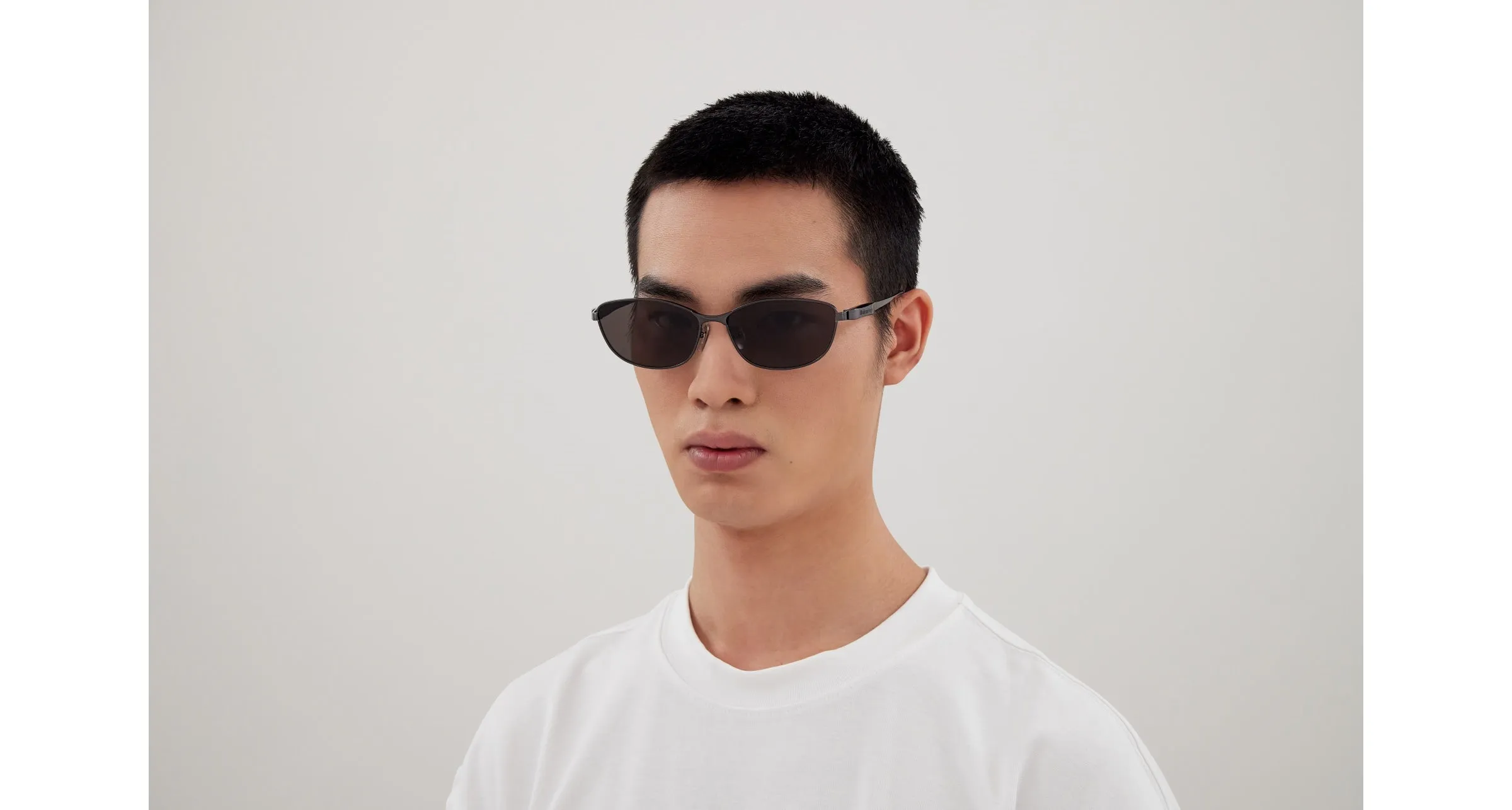 Balenciaga BB0357SA 001 Occhiali da sole Metallo Grigio Grigio Squadrata - immagine 4