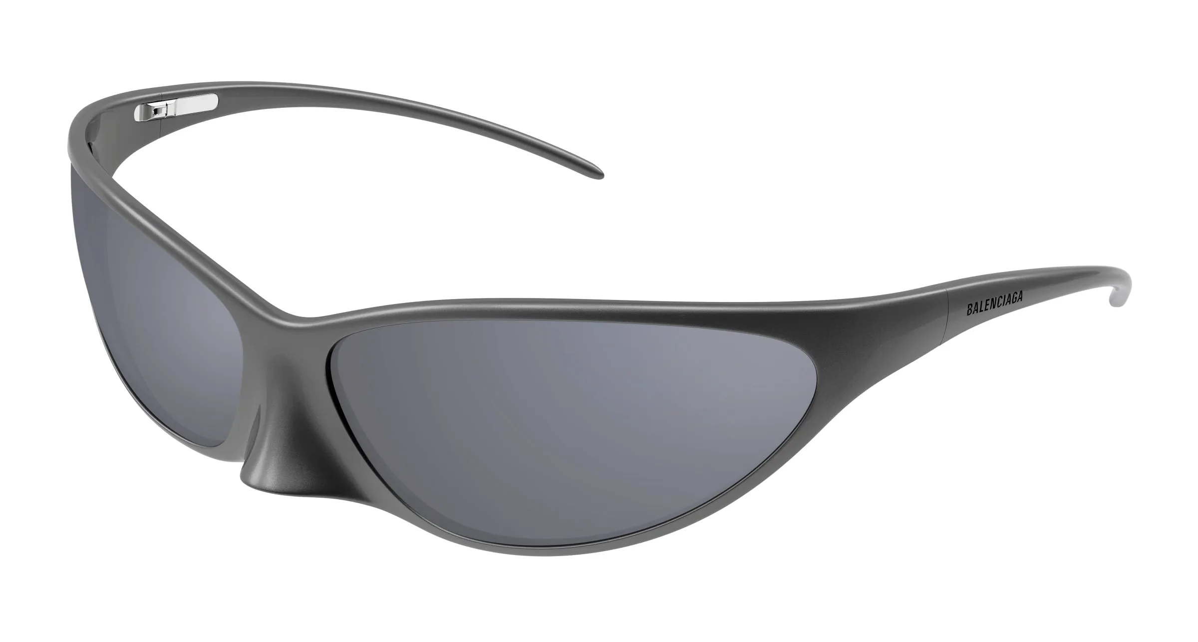 Balenciaga Unisex BB0349S 002 Occhiali da sole Grigio Grigio Rotonda - immagine 1