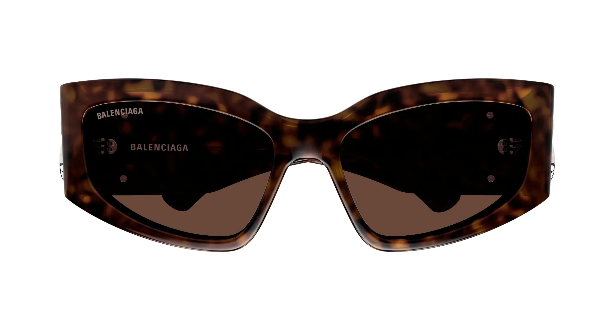 Balenciaga BB0321S 008 Occhiali da sole Acetato Havana Marrone Cat Eye - immagine 2