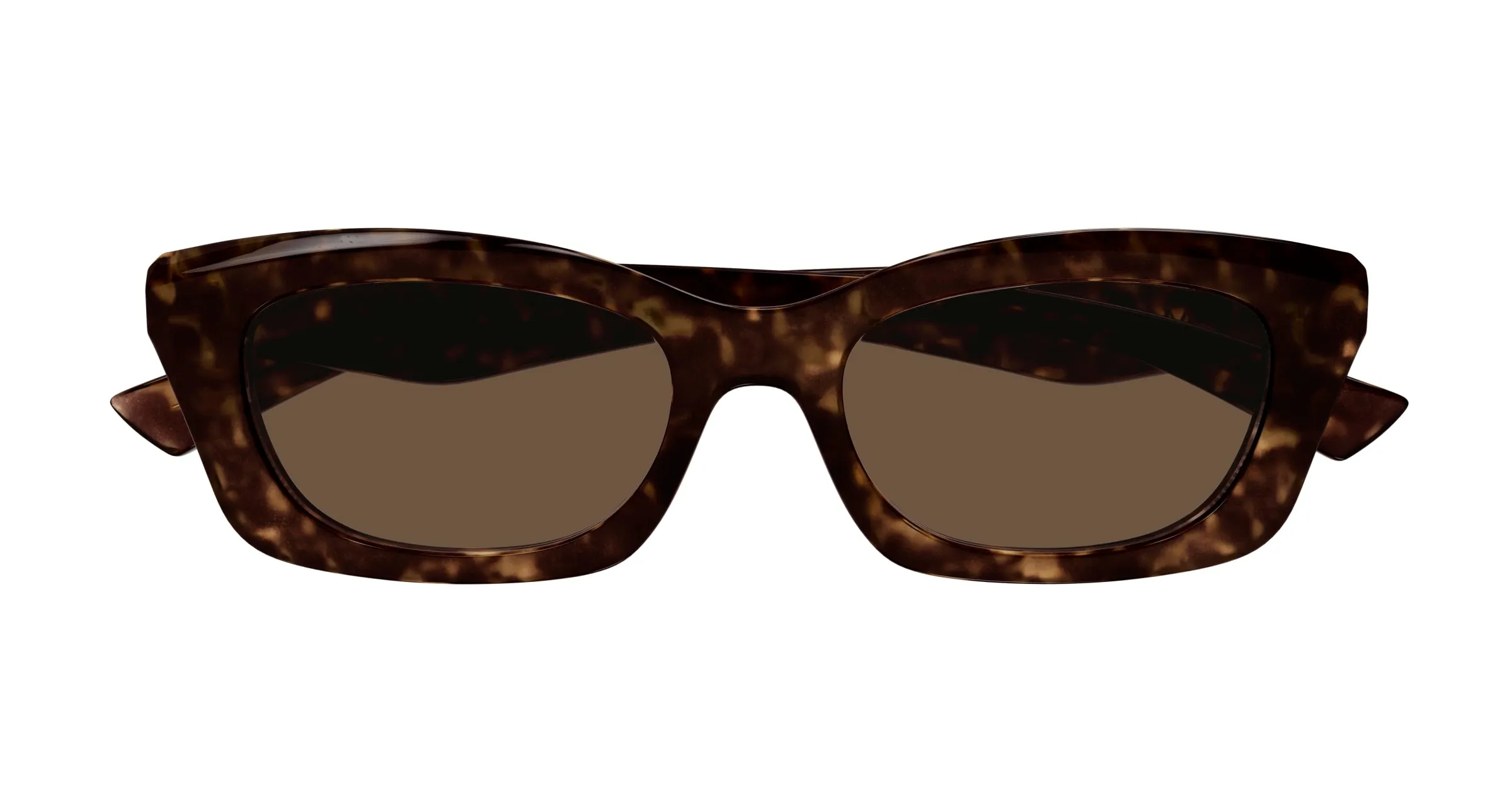 Alexander McQueen AM0474S 002 Occhiali da sole Acetato Havana Marrone Squadrata - immagine 2