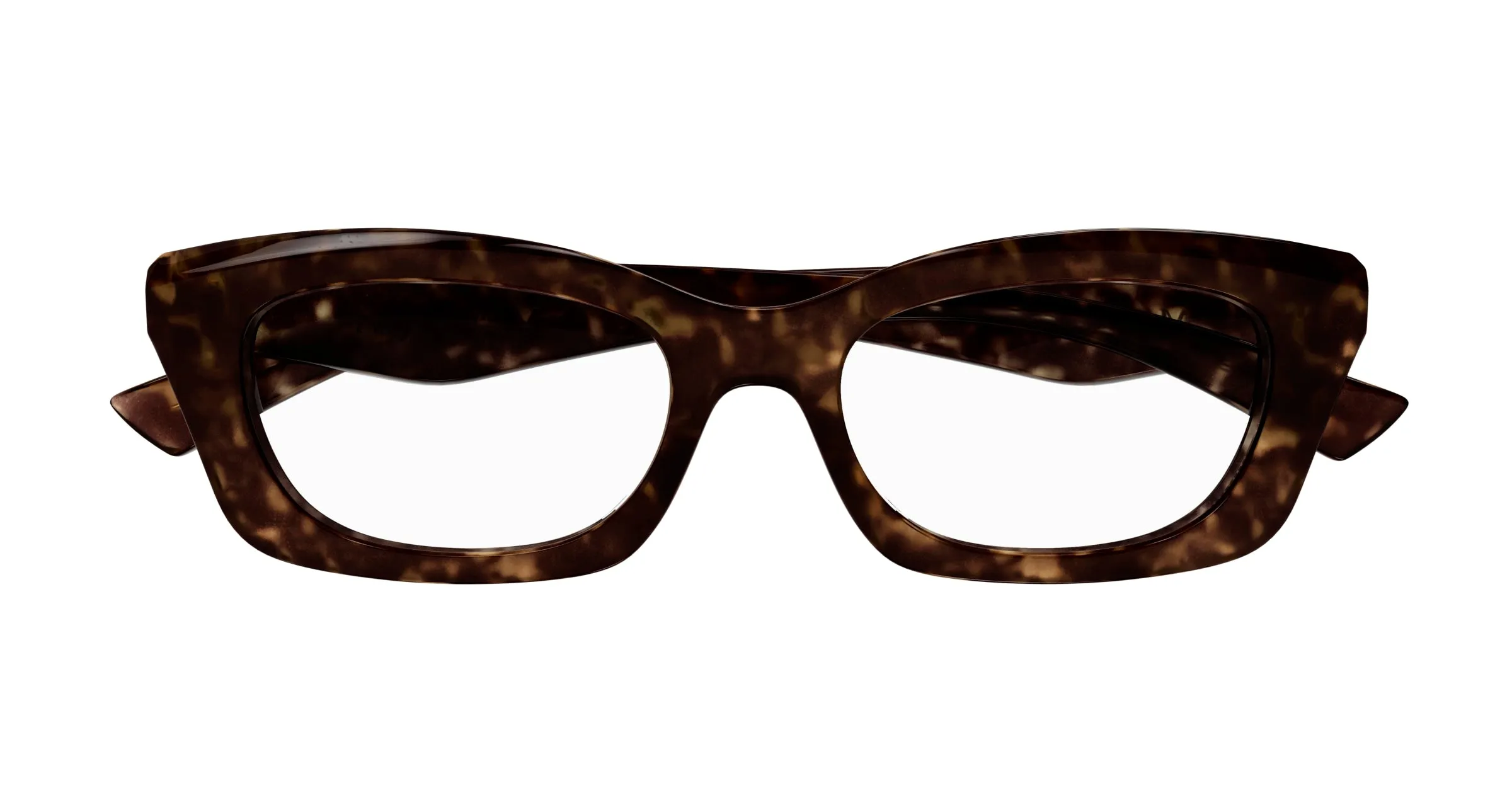 Alexander McQueen AM0474O 002 Montature da vista Acetato Havana Trasparente Squadrata - immagine 2