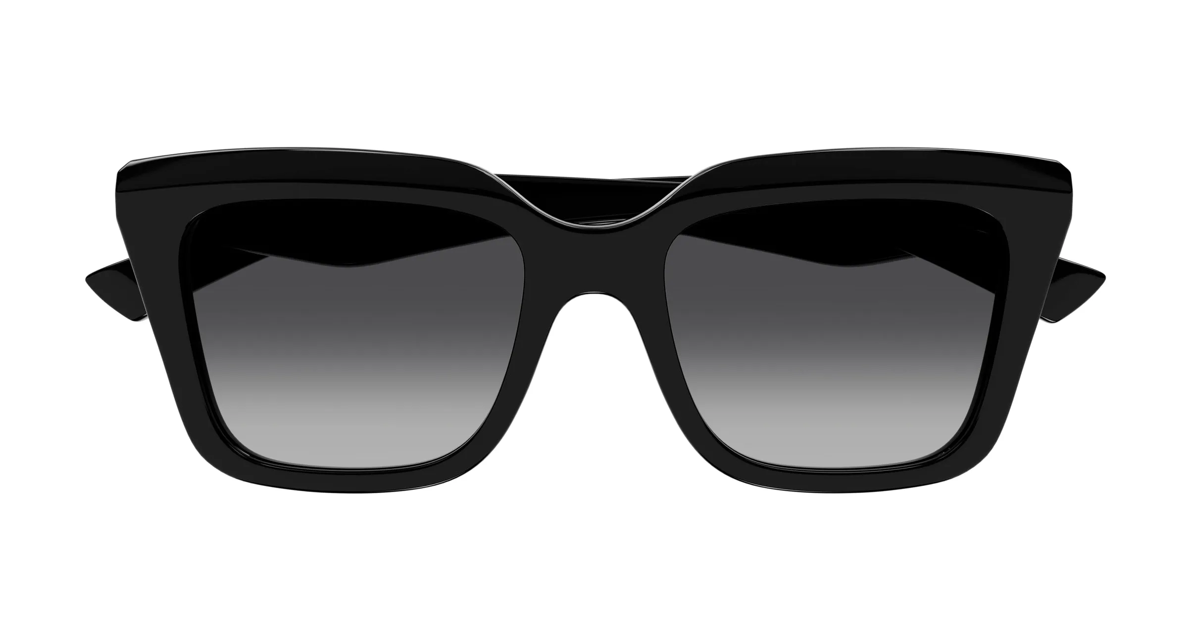 Alexander McQueen AM0473S 001 Occhiali da sole Acetato Nero Grigio Squadrata - immagine 2
