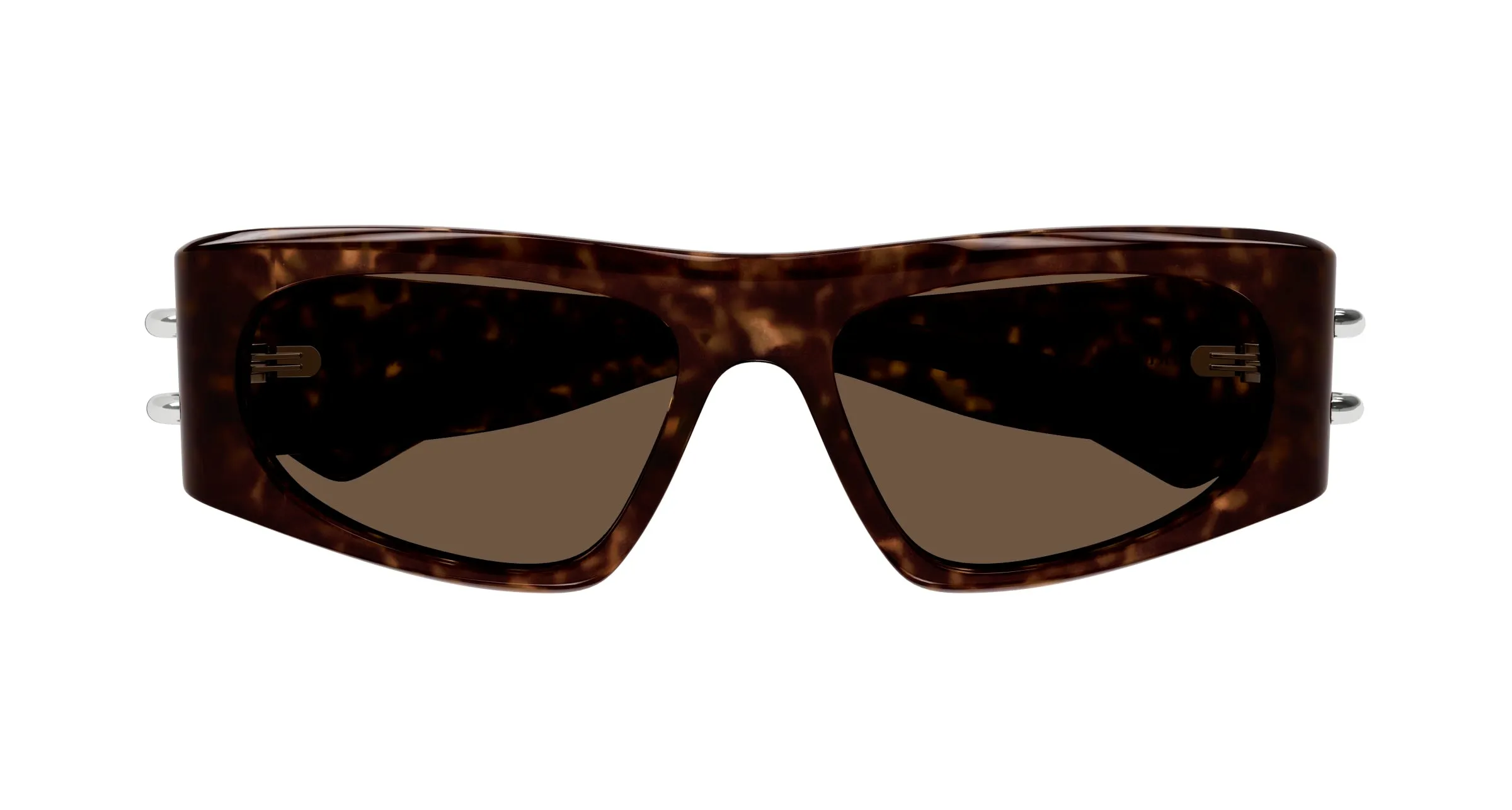 Alexander McQueen AM0471S 002 Occhiali da sole Acetato Havana Marrone Squadrata - immagine 2