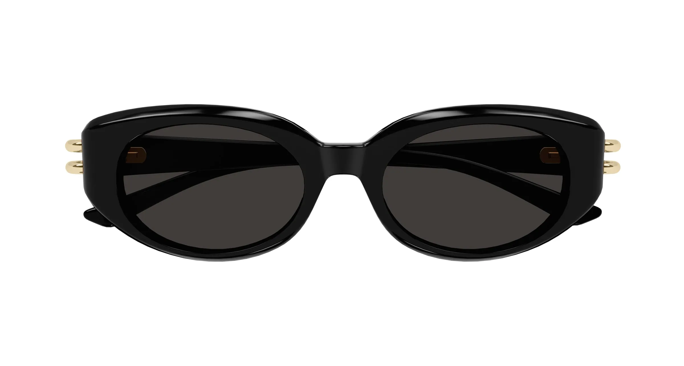 Alexander McQueen AM0469S 001 Occhiali da sole Acetato Nero Grigio Rotonda - immagine 2