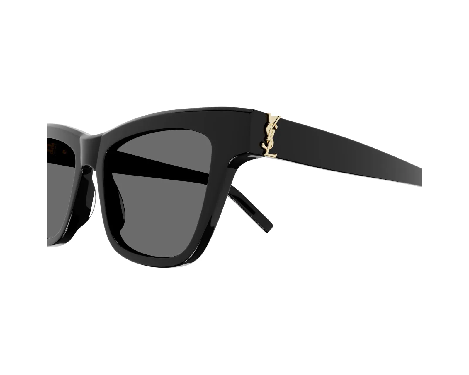 SAINT LAURENT Donna SL M106 005 Occhiali da sole Nero Grigio Cat Eye - immagine 3