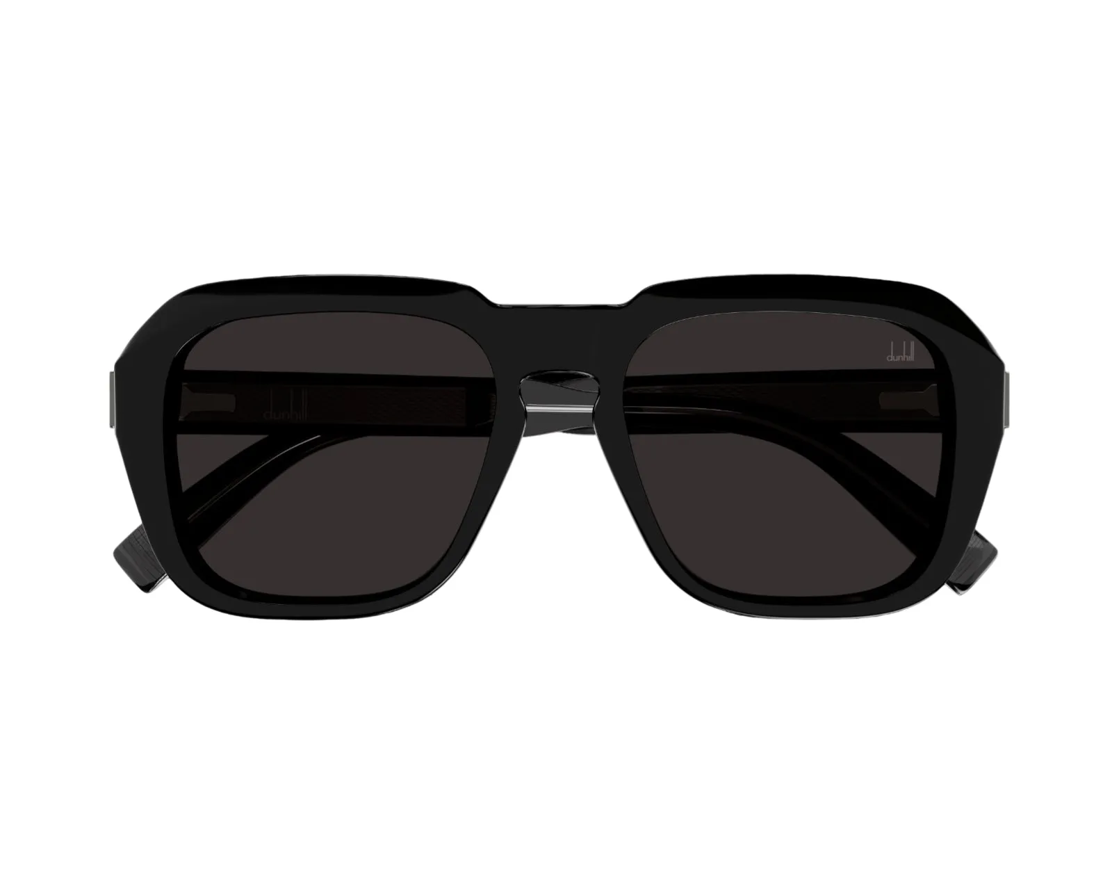 Dunhill Unisex DU0001S 010 Occhiali da sole Acetato Nero Nero Squadrata - immagine 2