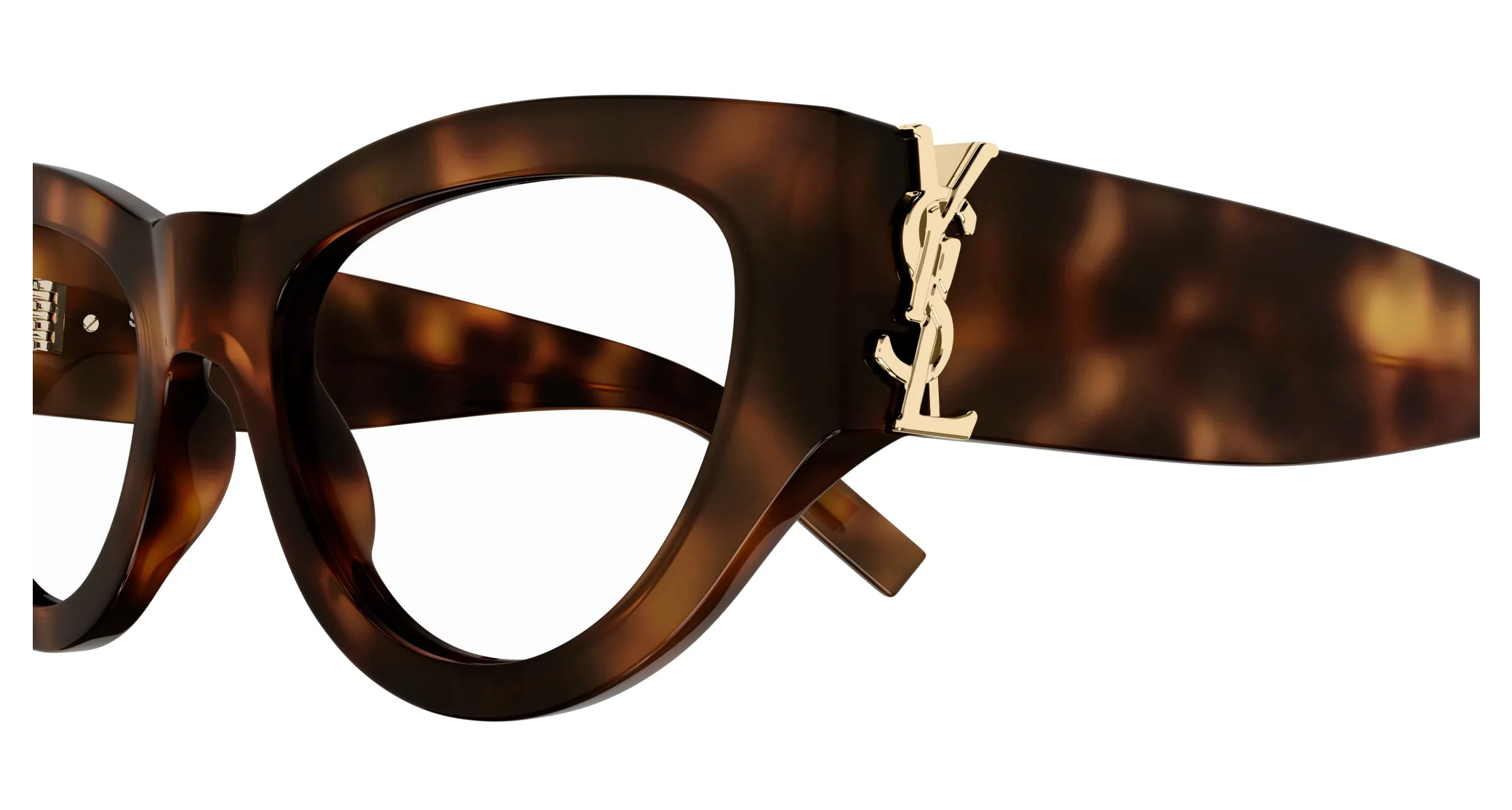 SAINT LAURENT SL M94 OPT 002 Montature da vista Acetato Havana Trasparente Cat Eye ["Antiriflesso"] - immagine 3