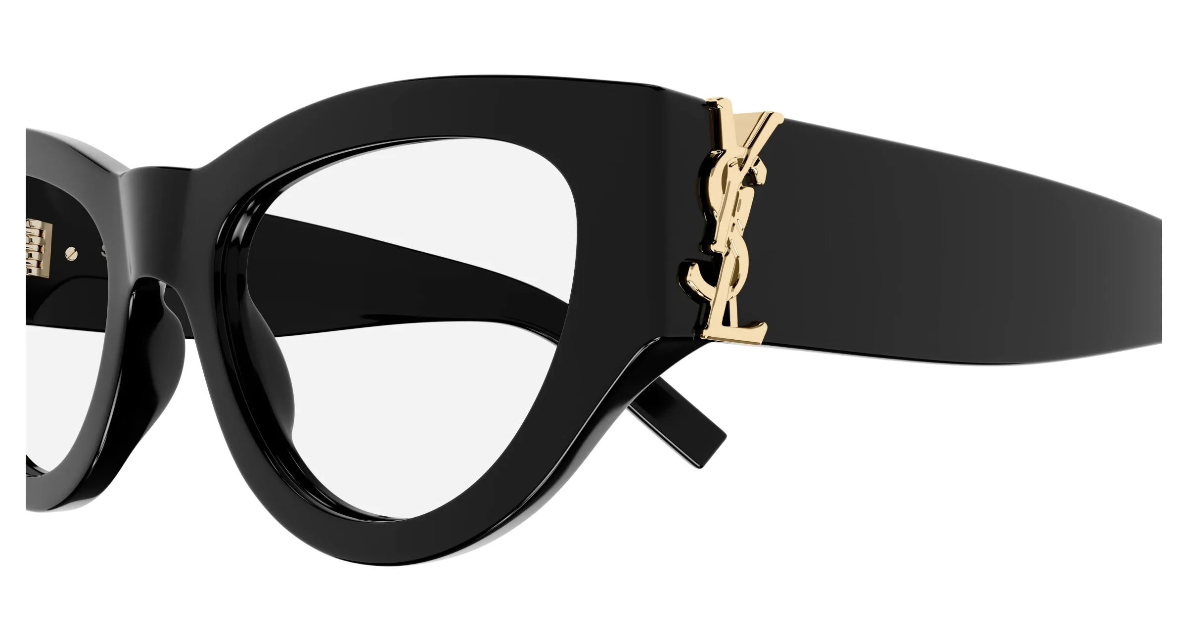 SAINT LAURENT SL M94 OPT 001 Montature da vista Acetato Nero Trasparente Cat Eye ["Antiriflesso"] - immagine 3