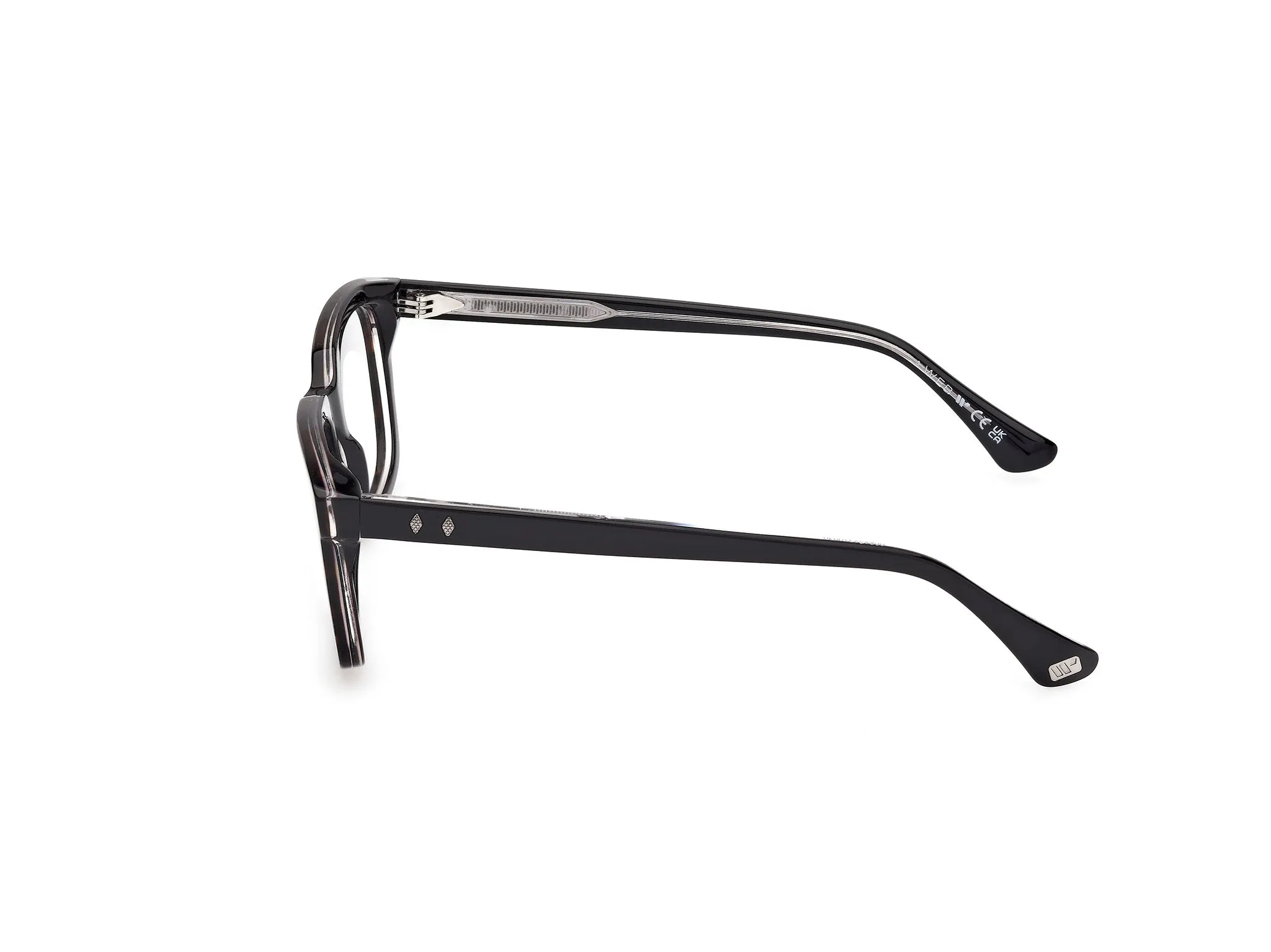 Web WE5445 56 Montature da vista Acetato Havana Squadrata Normale - immagine 3