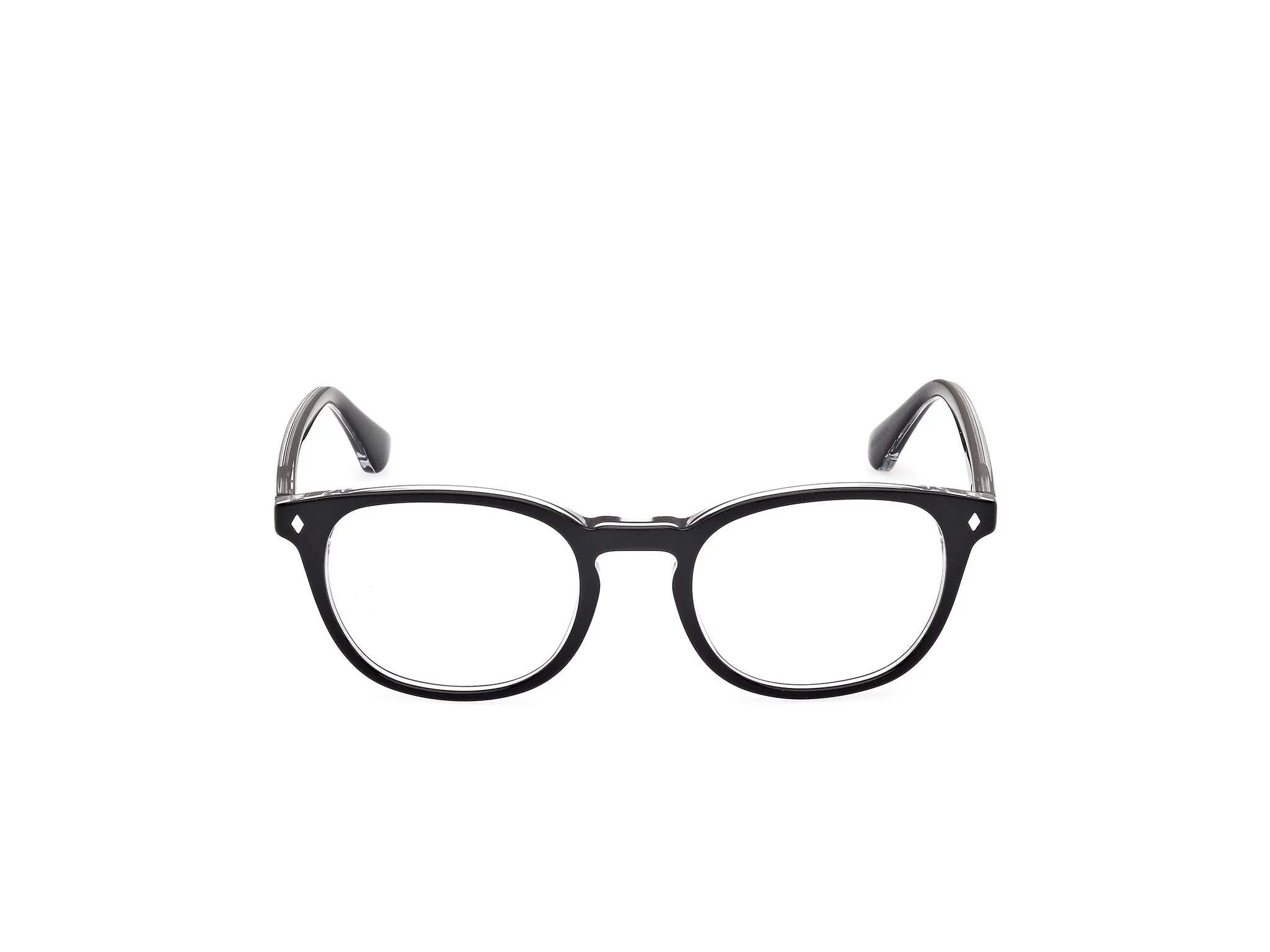 Web WE5441 1 Montature da vista Acetato Nero Rotonda Normale - immagine 2