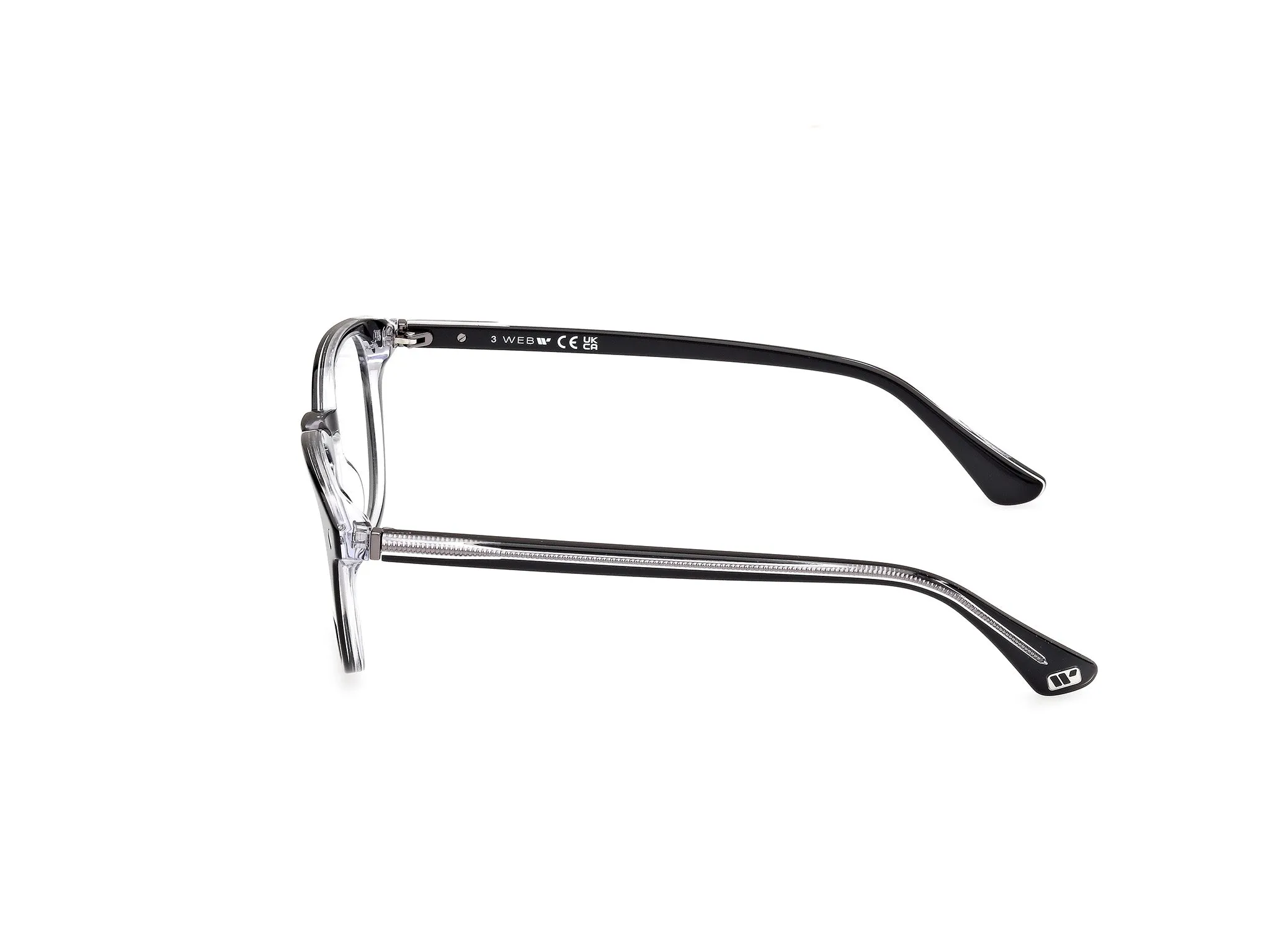 Web WE5441 1 Montature da vista Acetato Nero Rotonda Normale - immagine 3