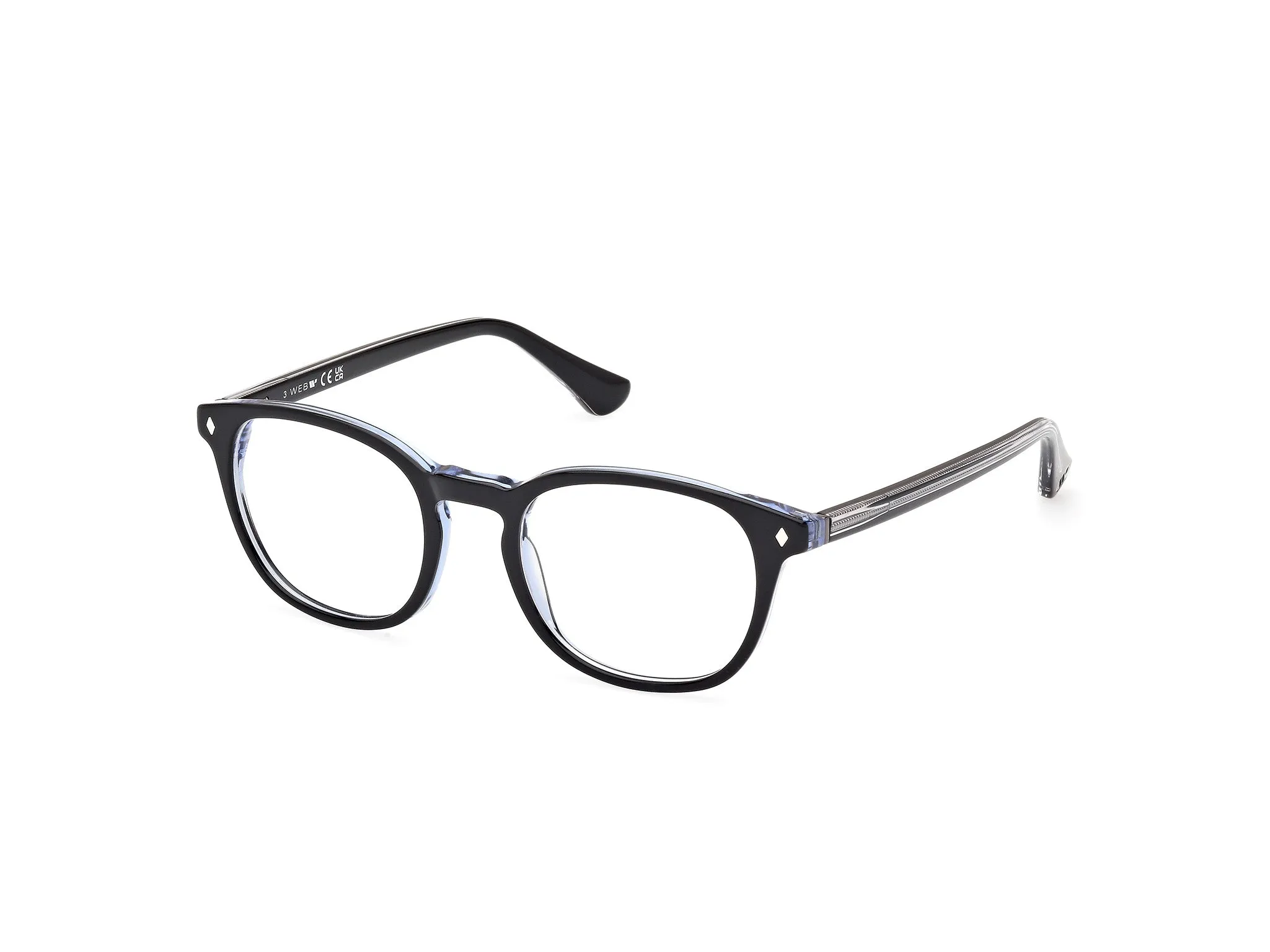 Web WE5441 5 Montature da vista Acetato Nero Rotonda Normale - immagine 1