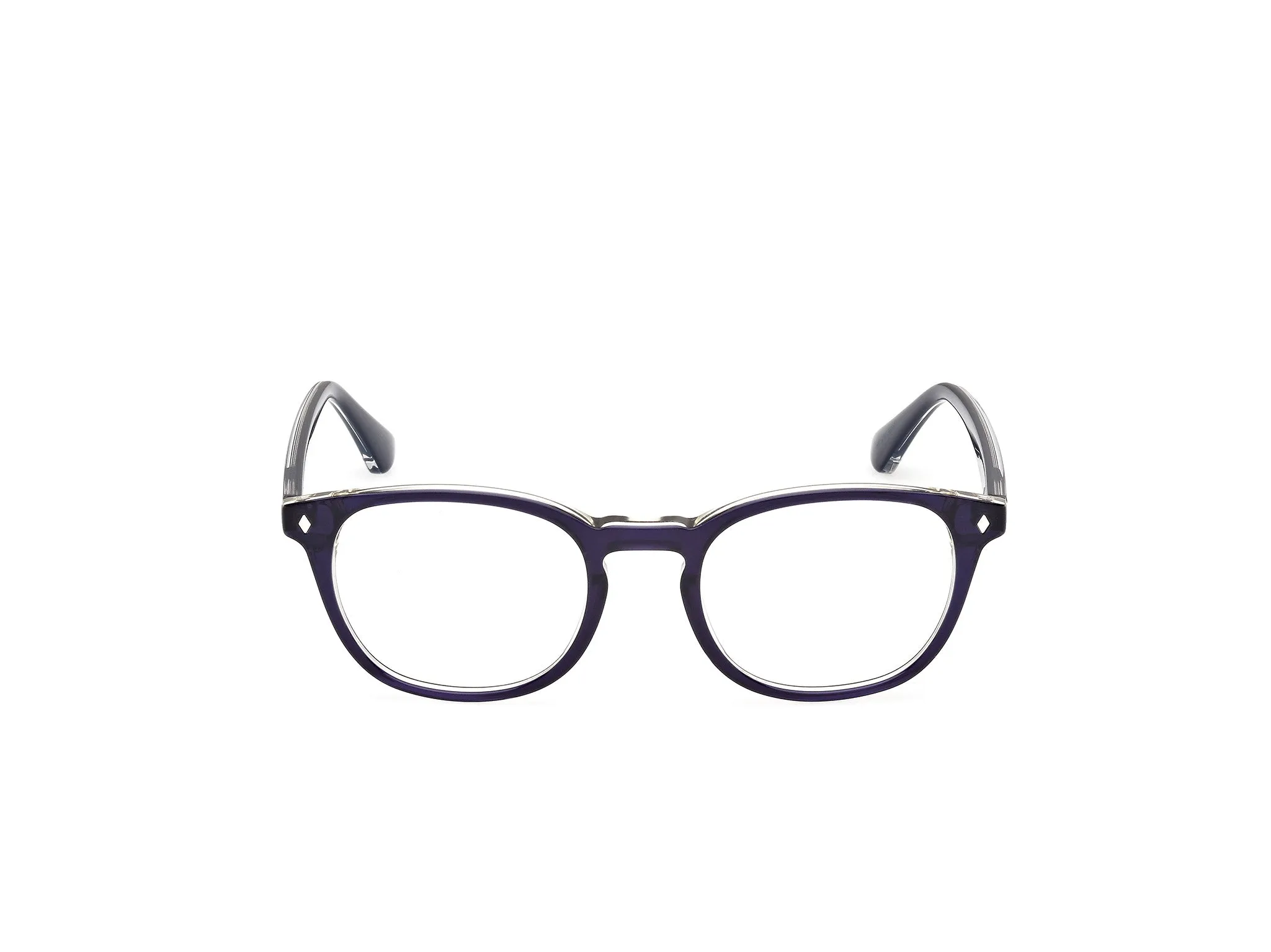 Web WE5441 92 Montature da vista Acetato Blu Rotonda Normale - immagine 2