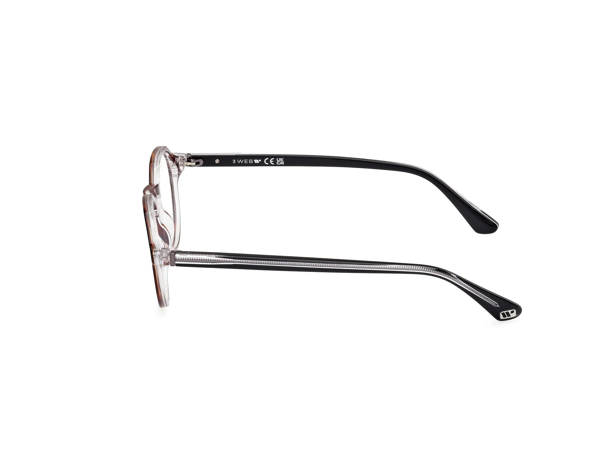 Web WE5440 56 Montature da vista Acetato Havana Rotonda Normale - immagine 3