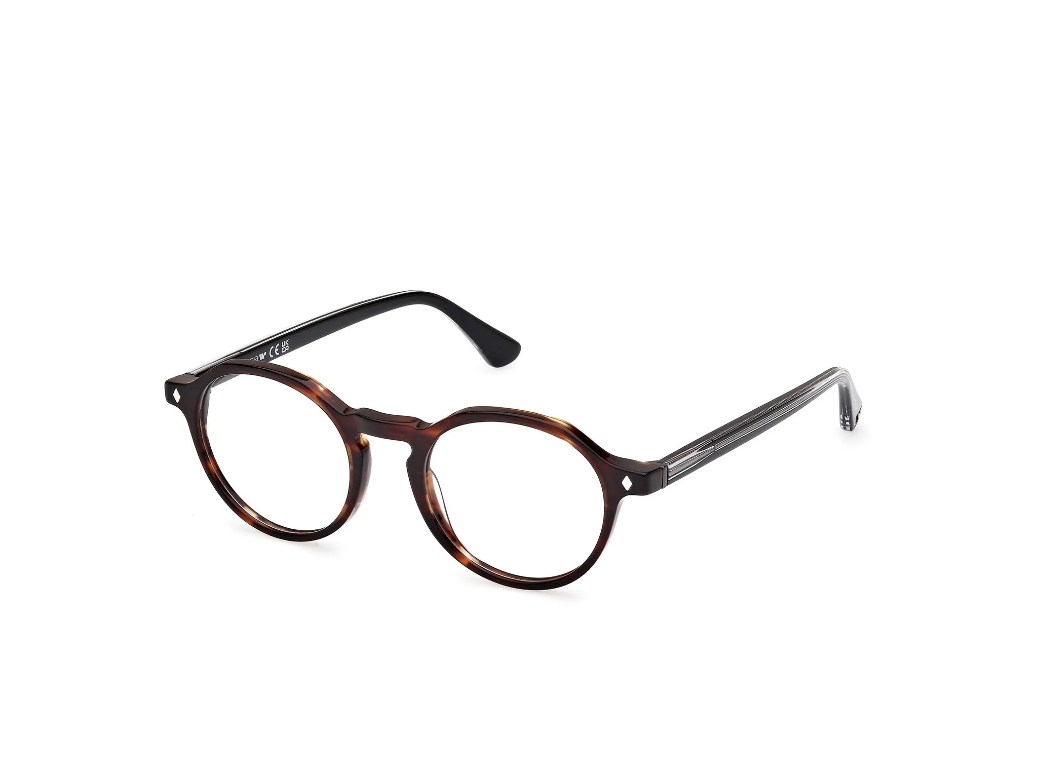 Web WE5440 52 Montature da vista Acetato Havana Rotonda Normale - immagine 1