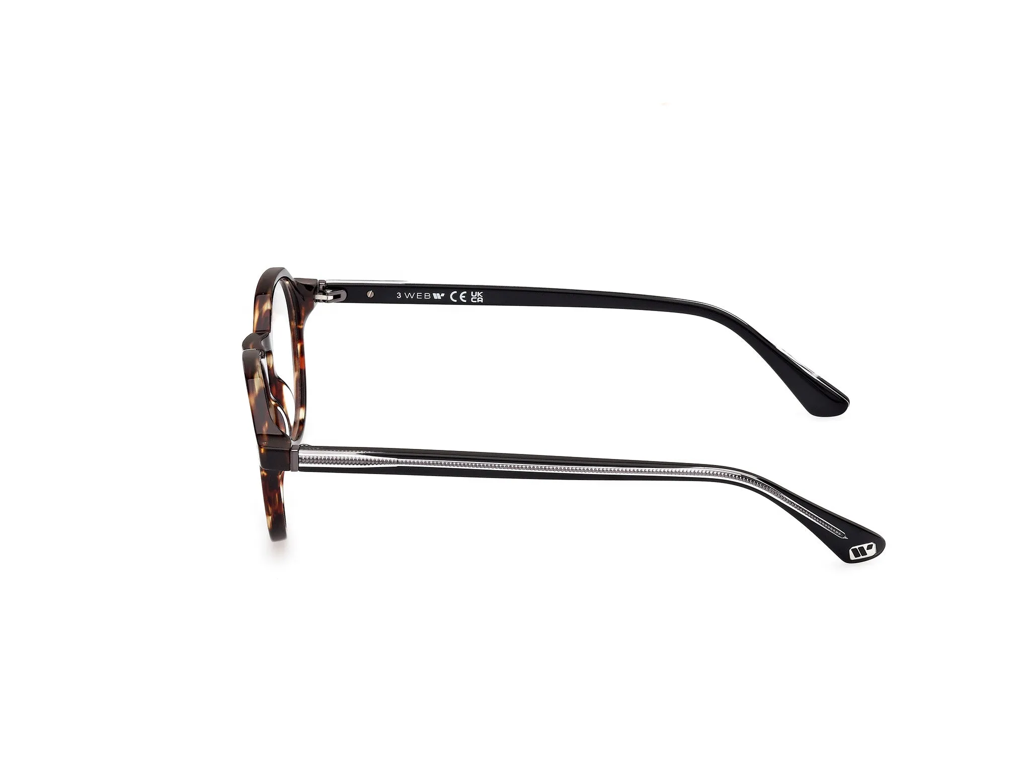 Web WE5440 52 Montature da vista Acetato Havana Rotonda Normale - immagine 3