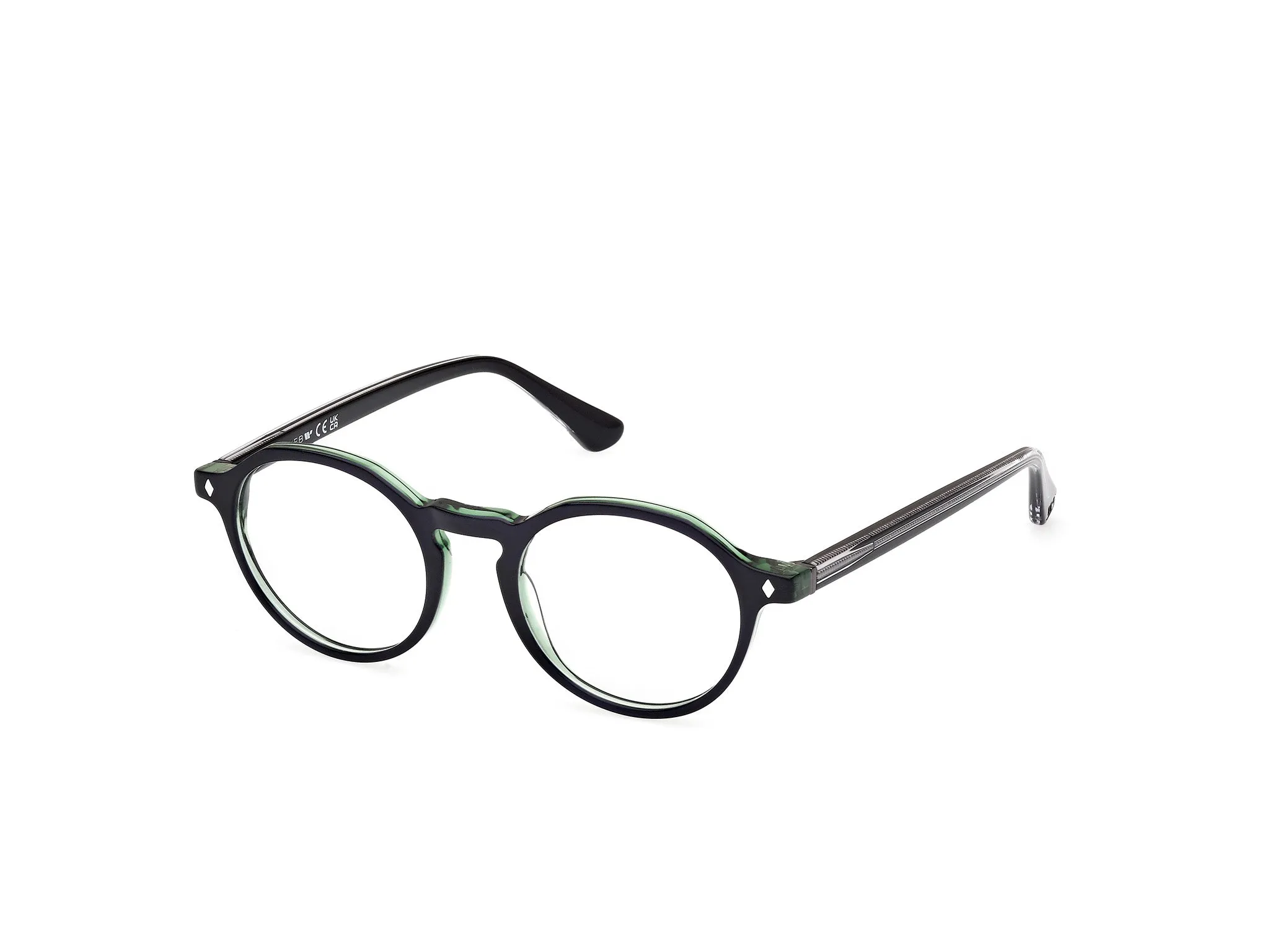 Web WE5440 5 Montature da vista Acetato Nero Rotonda Normale - immagine 1
