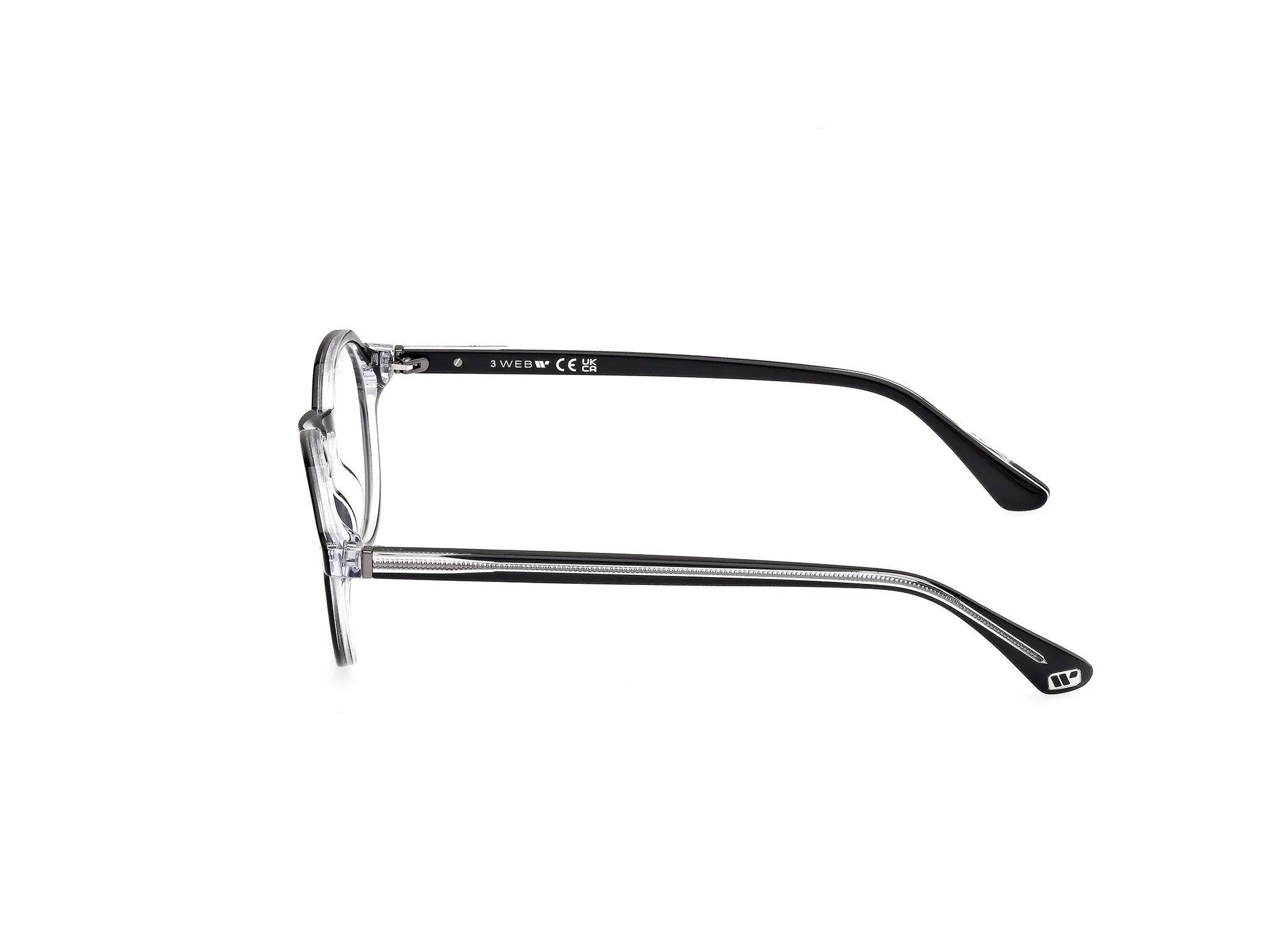 Web WE5440 1 Montature da vista Acetato Nero Rotonda Normale - immagine 3