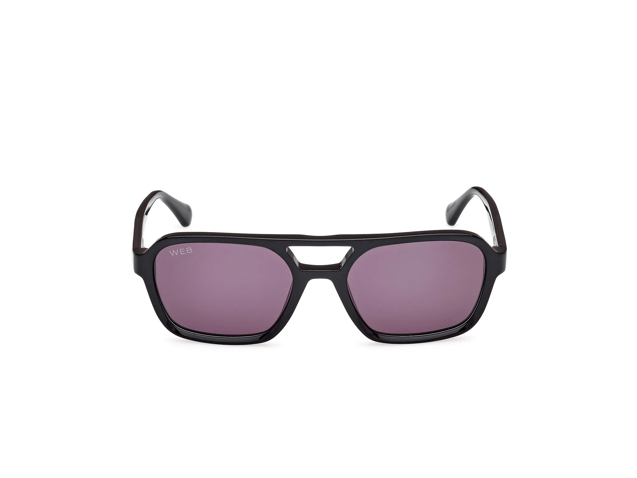 Web WE0376 05A Occhiali da sole Acetato Nero Fumo Squadrata Normale - immagine 2