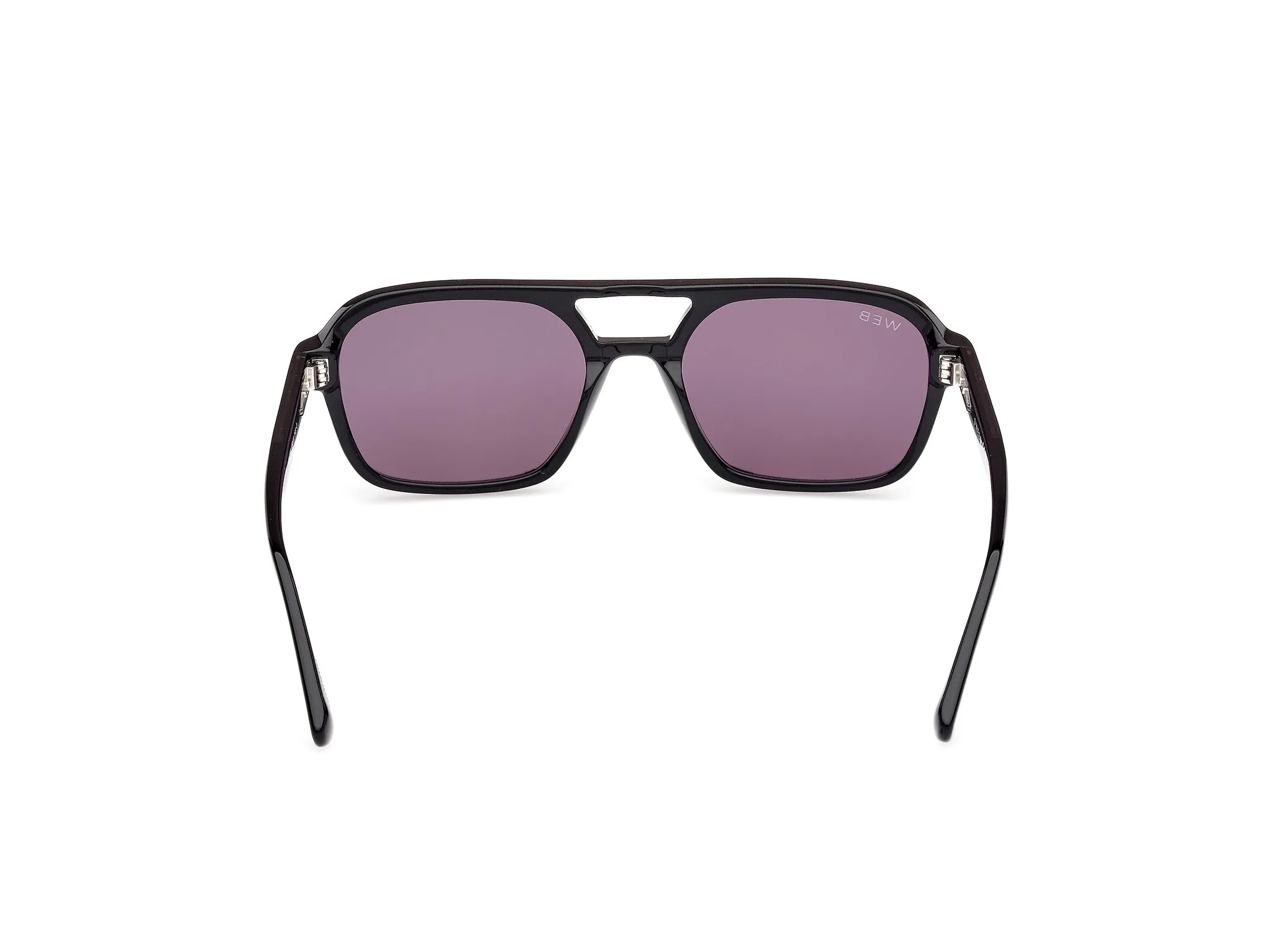 Web WE0376 05A Occhiali da sole Acetato Nero Fumo Squadrata Normale - immagine 4