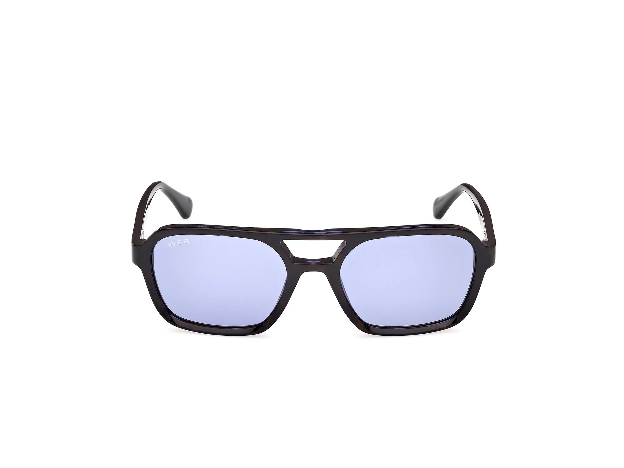 Web WE0376 56V Occhiali da sole Acetato Havana Blu Squadrata Normale - immagine 2