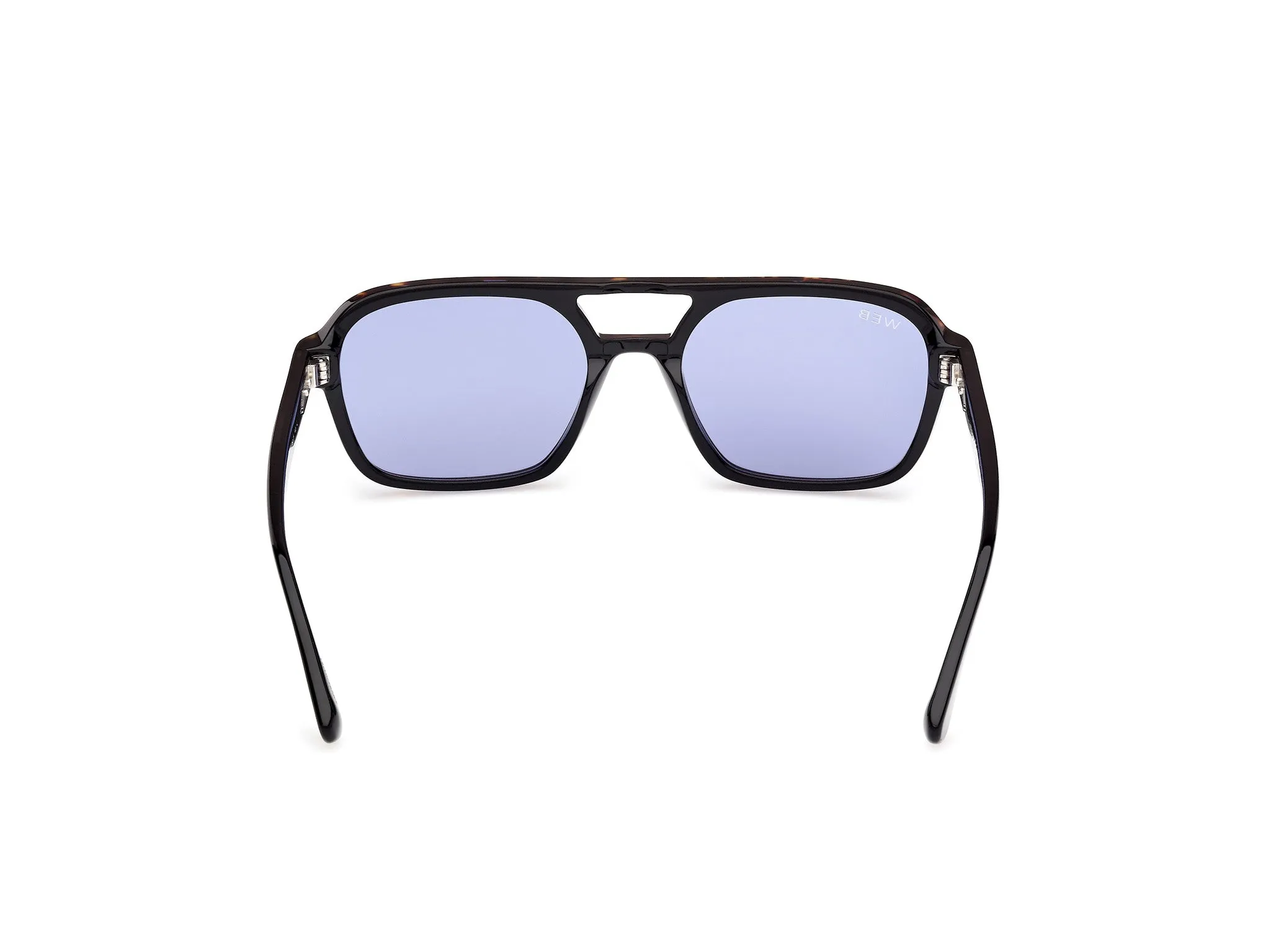 Web WE0376 56V Occhiali da sole Acetato Havana Blu Squadrata Normale - immagine 4