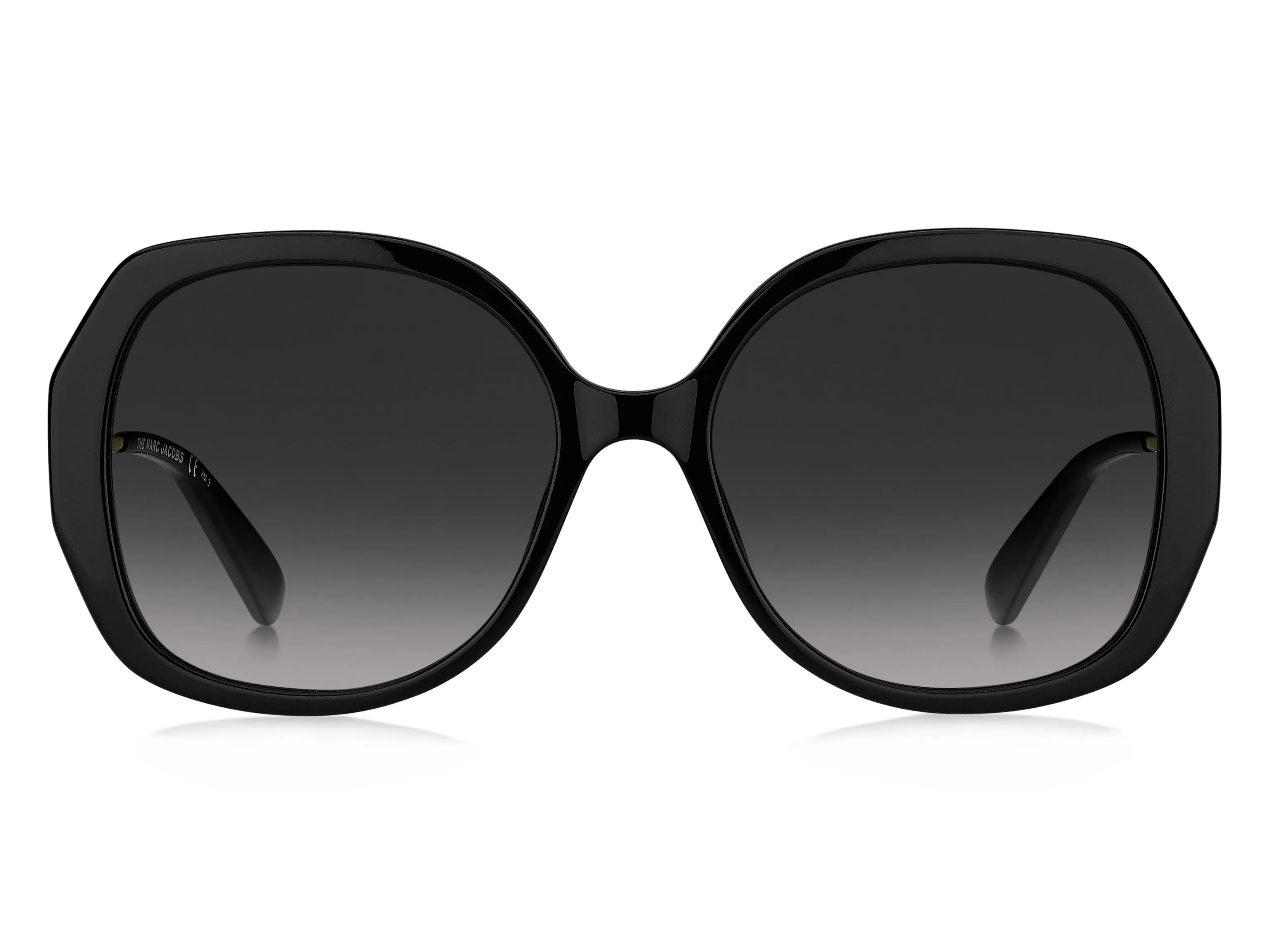 Marc Jacobs MARC 581/S 807/9O Occhiali da sole Acetato Nero Grigio Farfalla Normale Sfumato - immagine 2