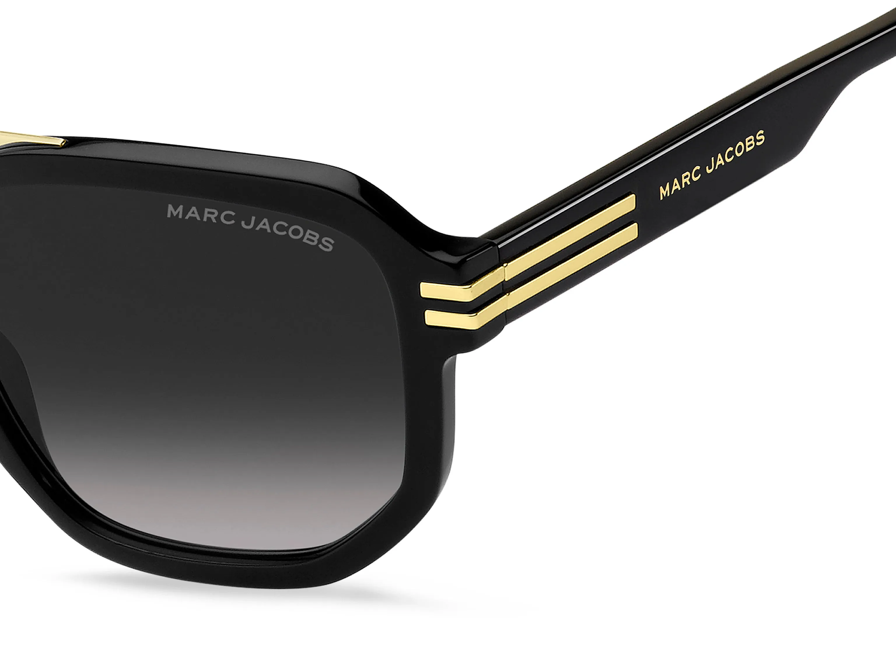 Marc Jacobs MARC 588/S 807/9O Occhiali da sole Acetato Nero Grigio Squadrata Normale Sfumato - immagine 3