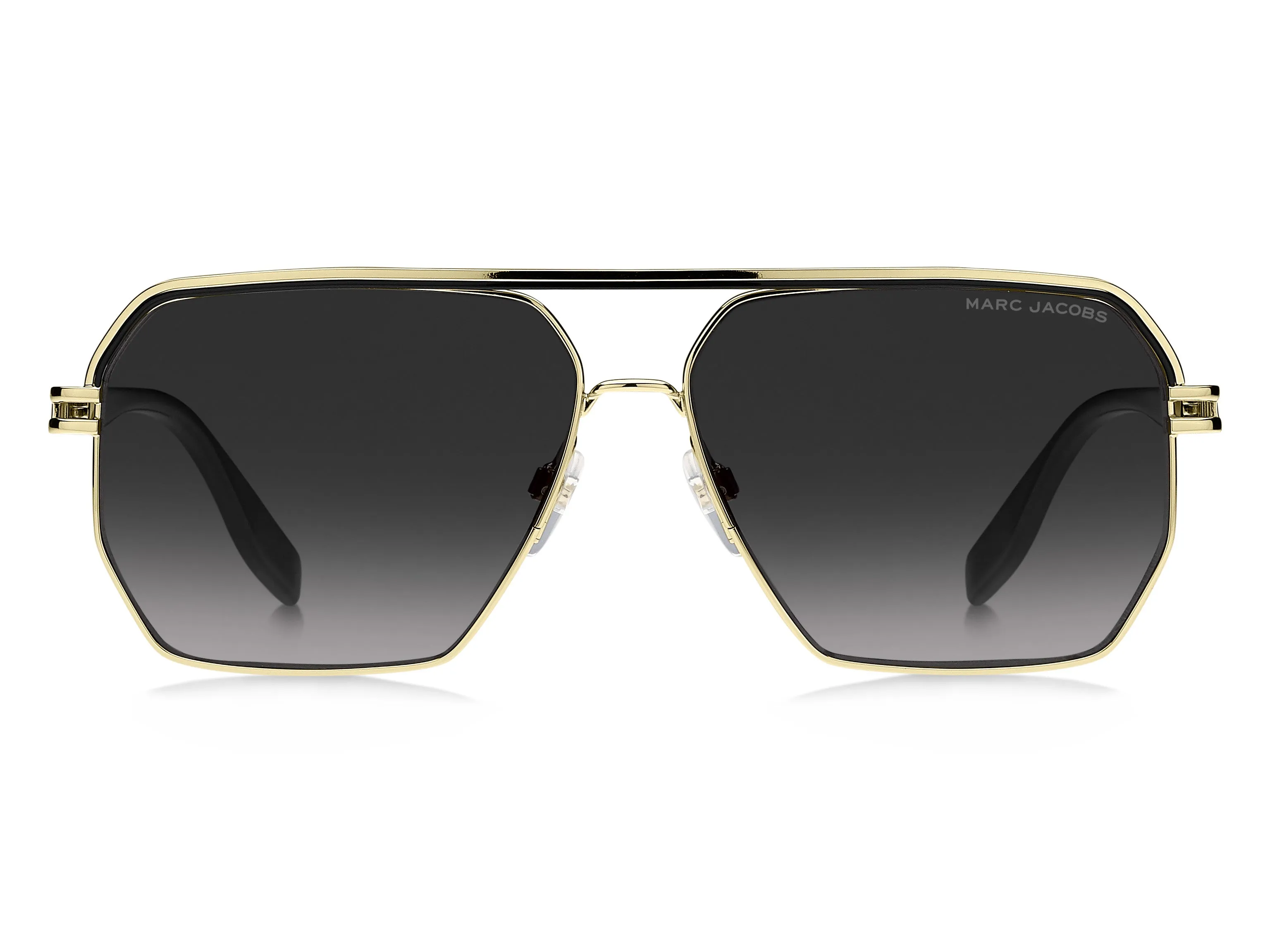 Marc Jacobs MARC 584/S RHL/9O Occhiali da sole Metallo Nero/Oro Grigio Squadrata Normale Sfumato - immagine 2