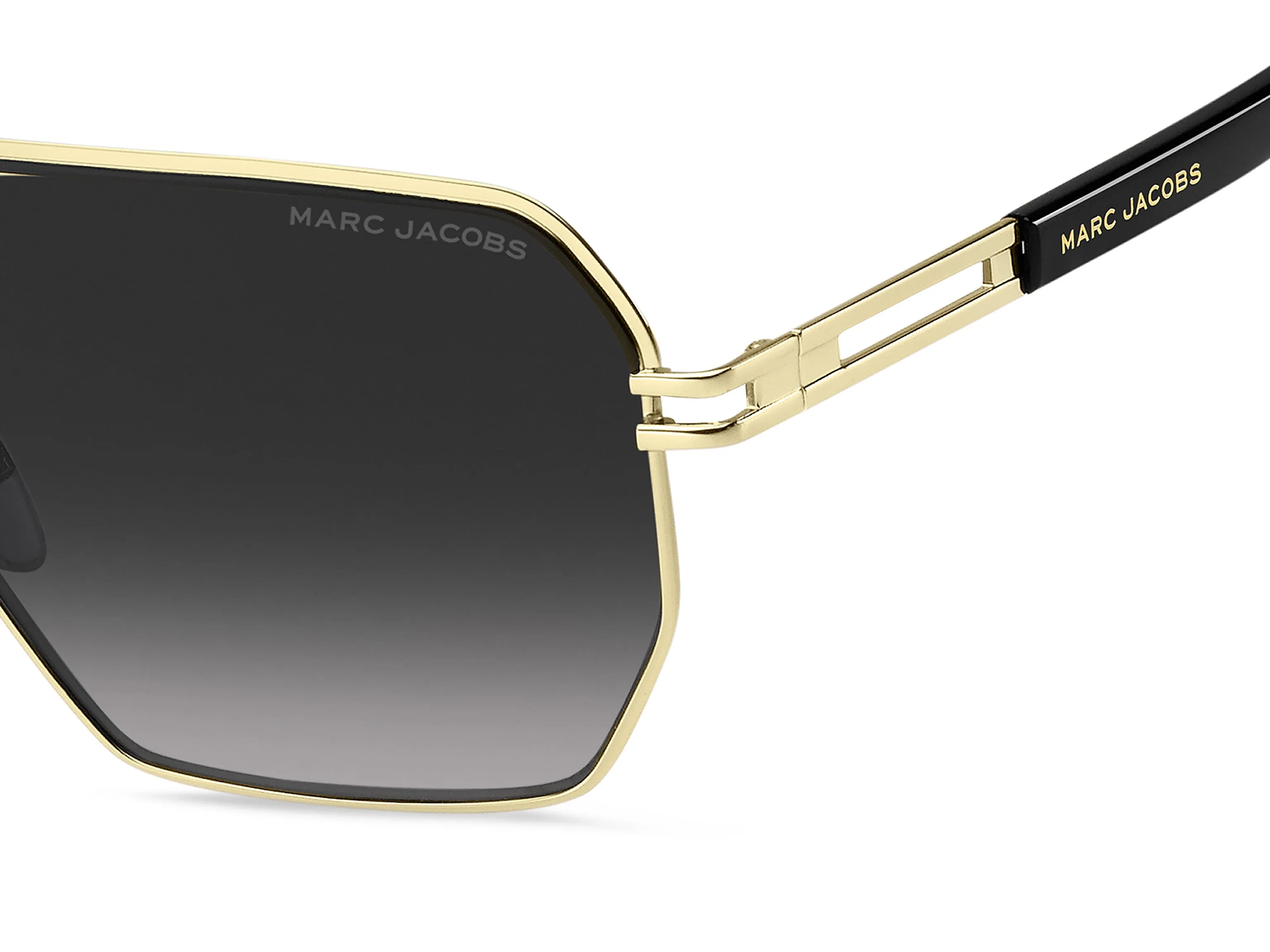 Marc Jacobs MARC 584/S RHL/9O Occhiali da sole Metallo Nero/Oro Grigio Squadrata Normale Sfumato - immagine 3