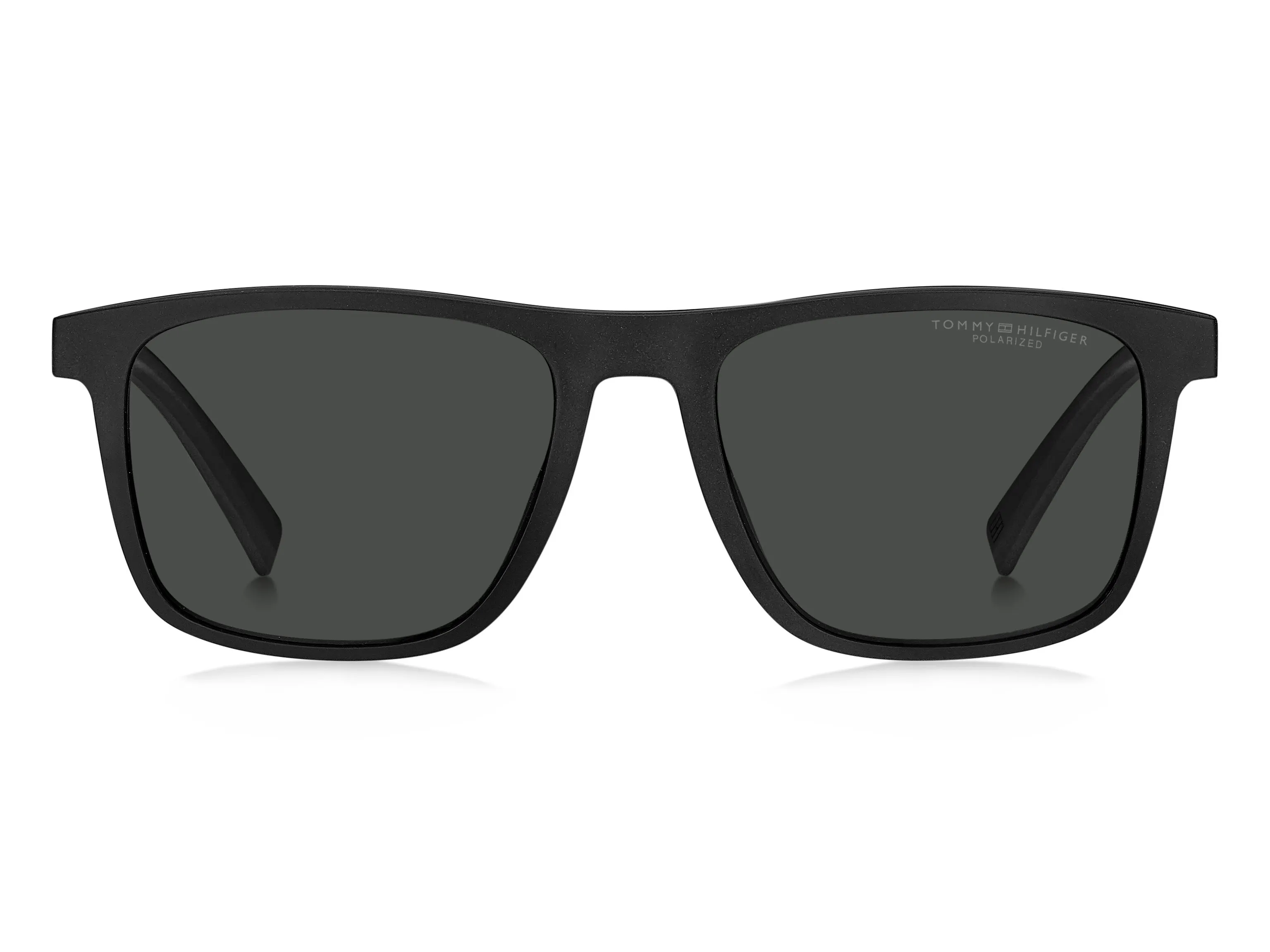 Tommy Hilfiger TH 1903/CS 807/M9 Occhiali da sole Plastica Nero Grigio Squadrata Clip-on - immagine 2
