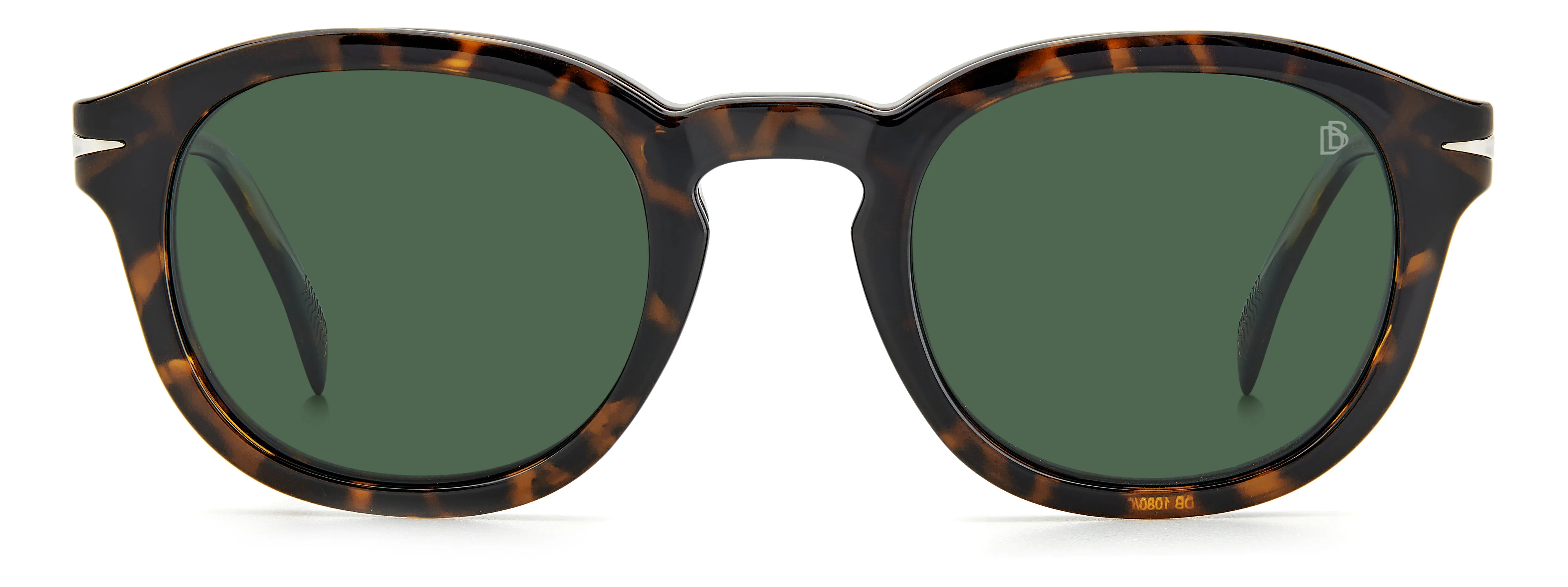DAVID BECKHAM DB 1080/CS 086/UC Occhiali da sole Acetato Havana Grigio Rotonda Clip-on - immagine 2
