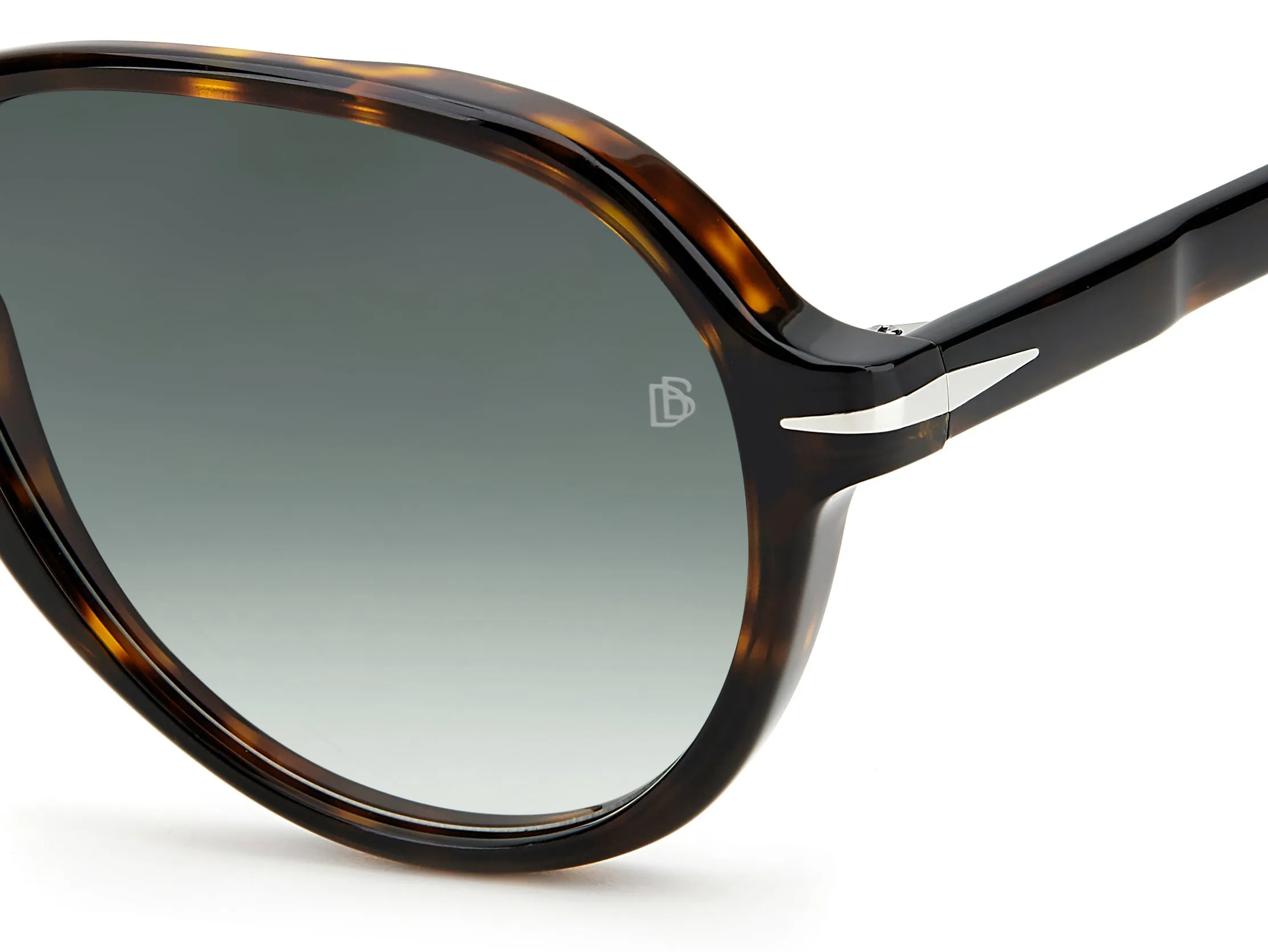 DAVID BECKHAM DB 7079/S 086/9K Occhiali da sole Acetato Havana Multicolore Pilot Sfumato - immagine 3